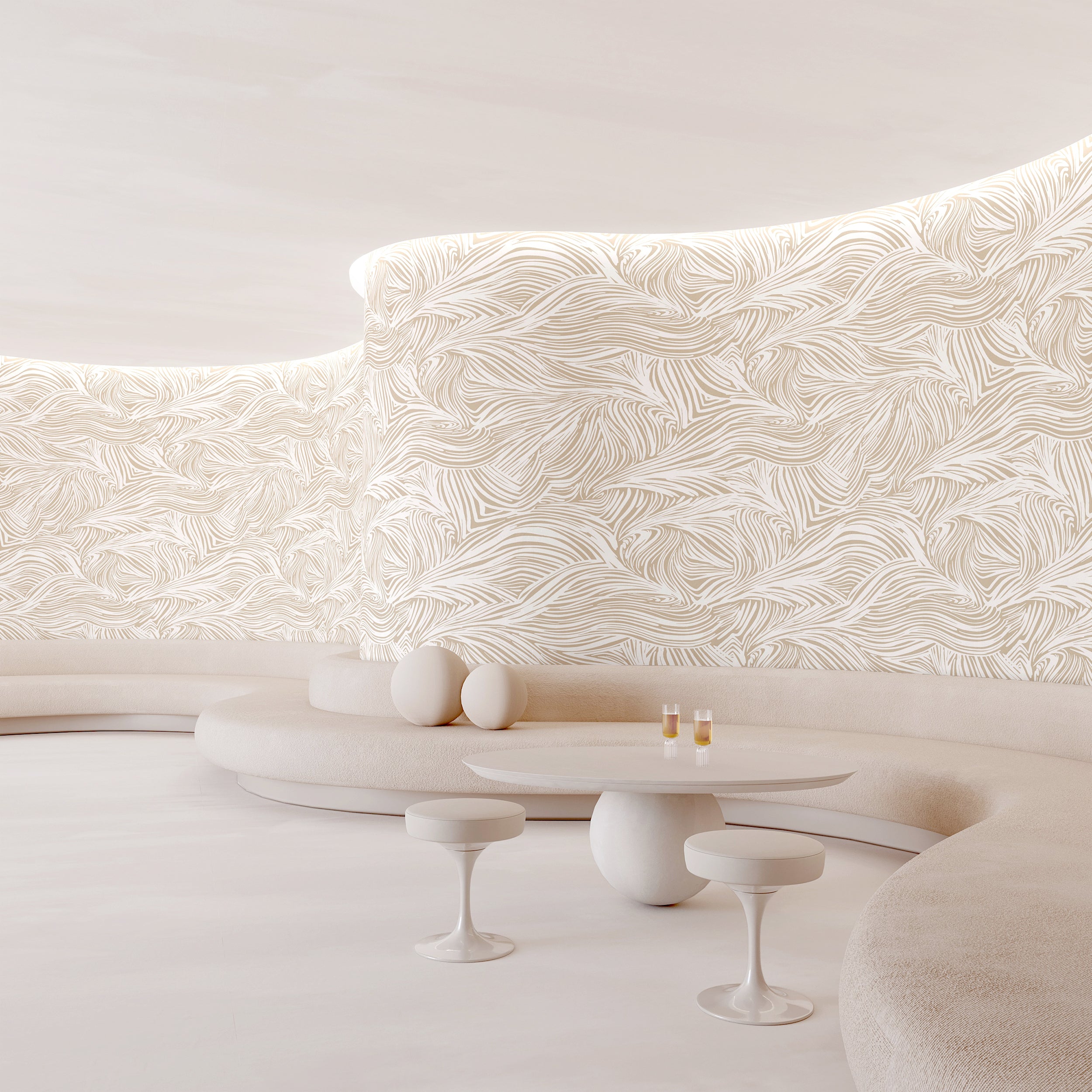 Hay Bale© Wallpaper in Sand