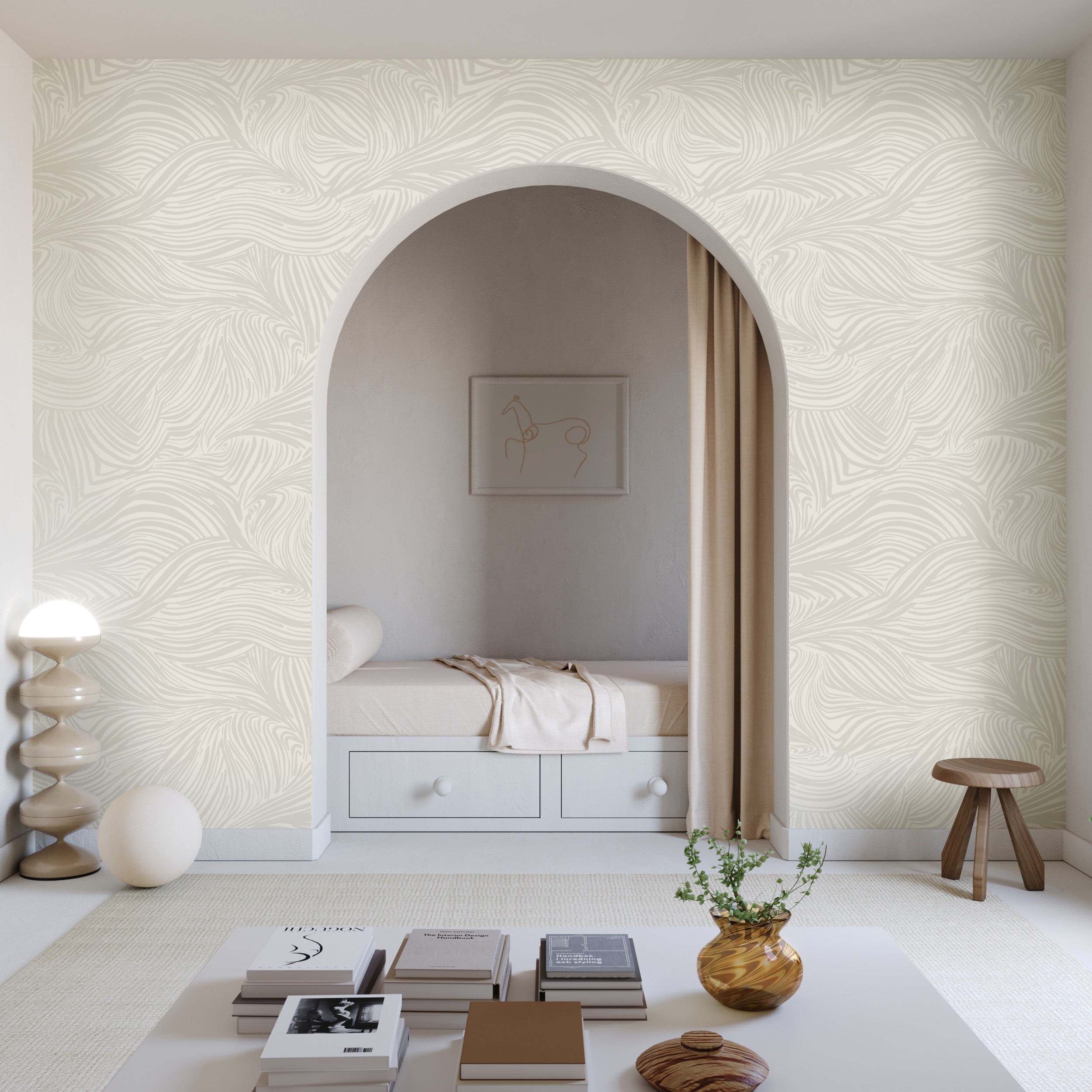 Hay Bale© Wallpaper in Slate