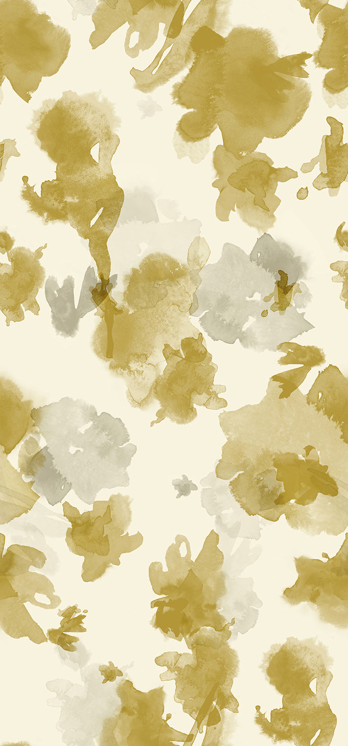 The In the Flowers© Wallpaper in Gold from drop it MODERN