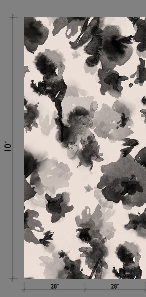 In the Flowers© Wallpaper in Black