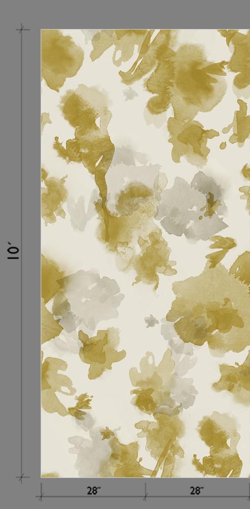 In the Flowers© Wallpaper in Gold