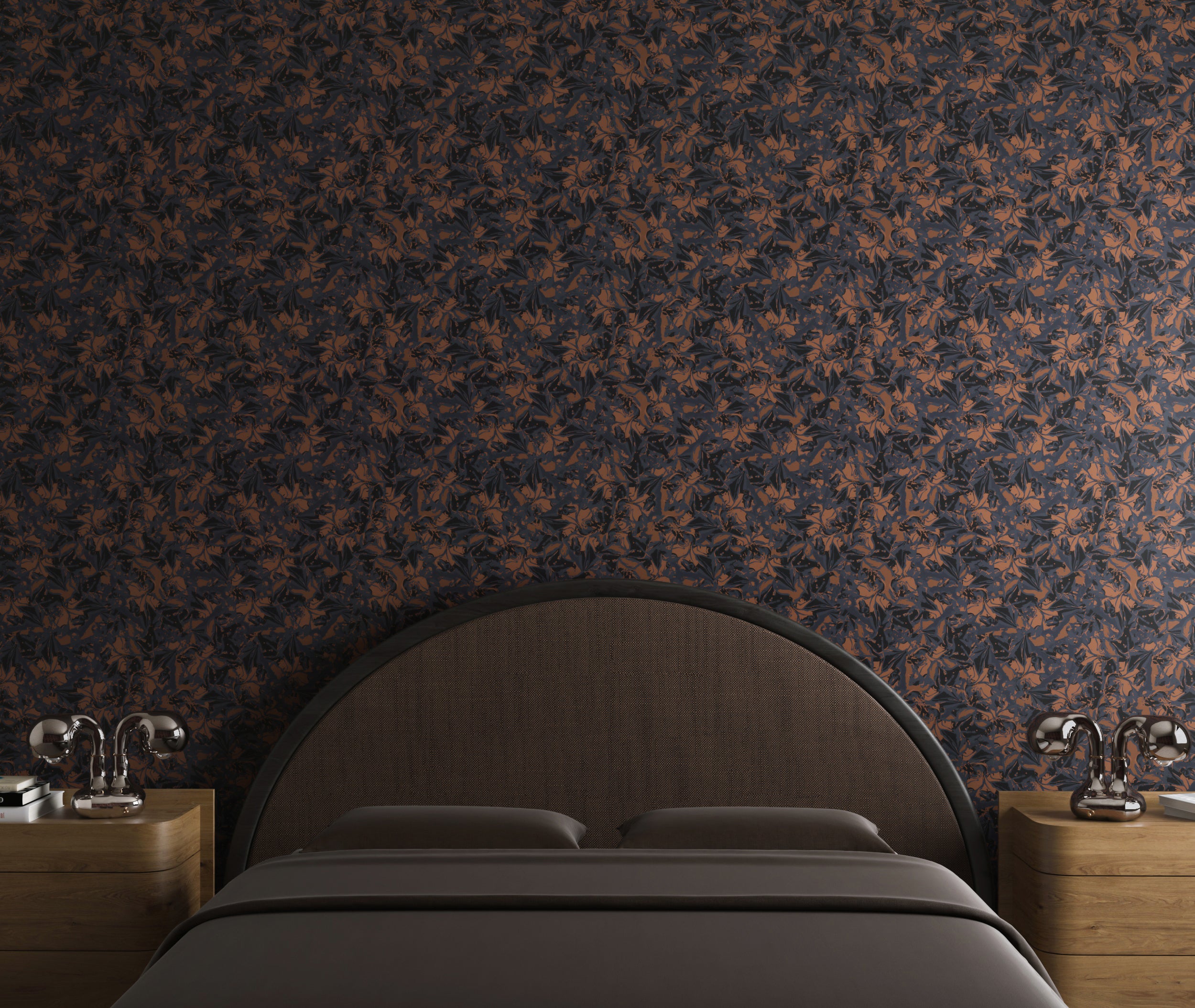 Iris© Wallpaper in Caviar