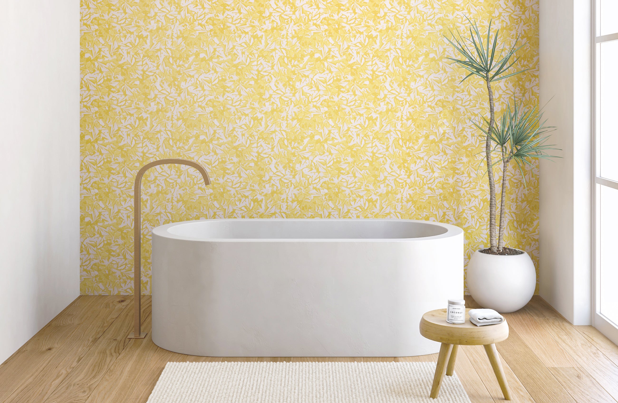 Iris© Wallpaper in Marigold