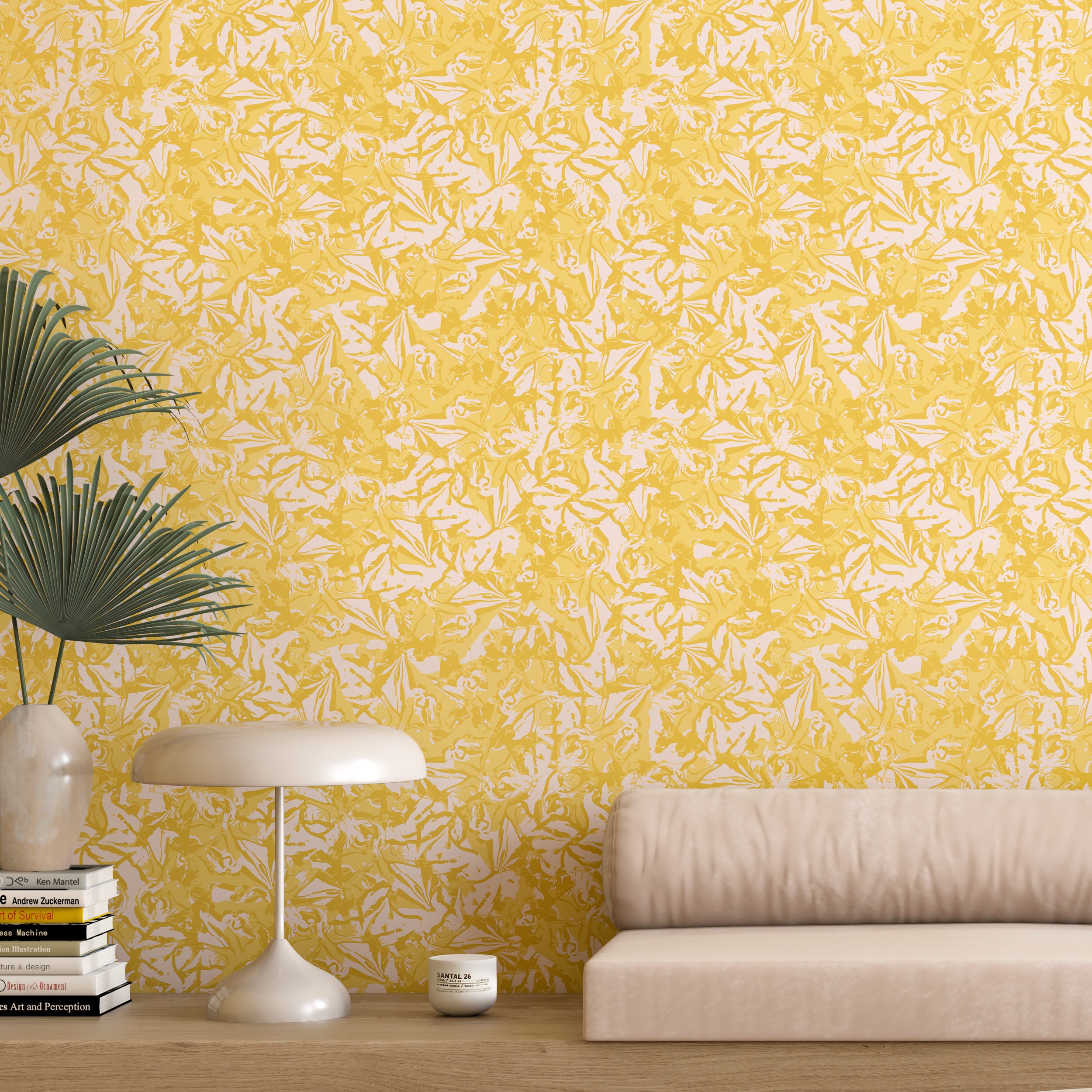 Iris© Wallpaper in Marigold