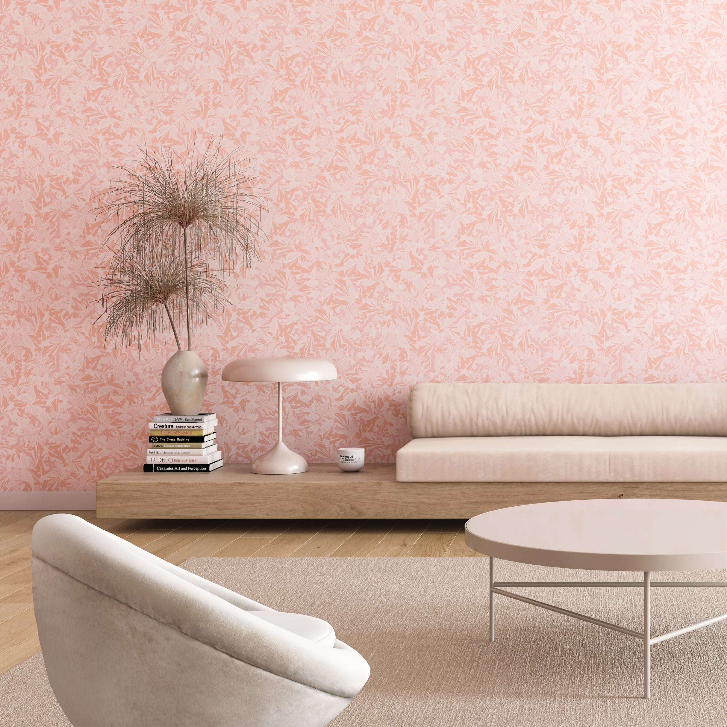 Iris© Wallpaper in Desert Rose