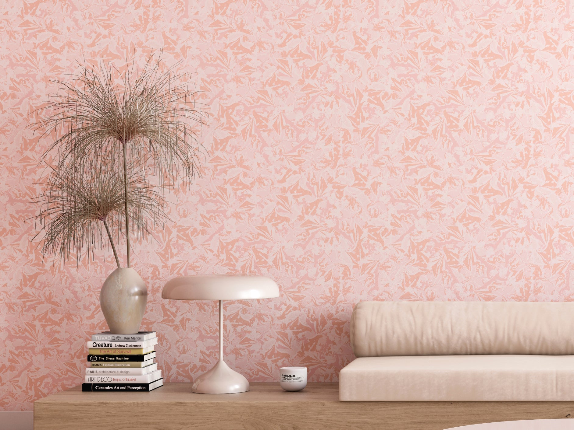 Iris© Wallpaper in Desert Rose