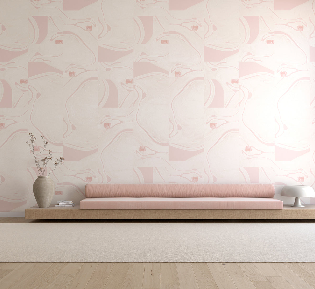 Magma© Wallpaper in Blush