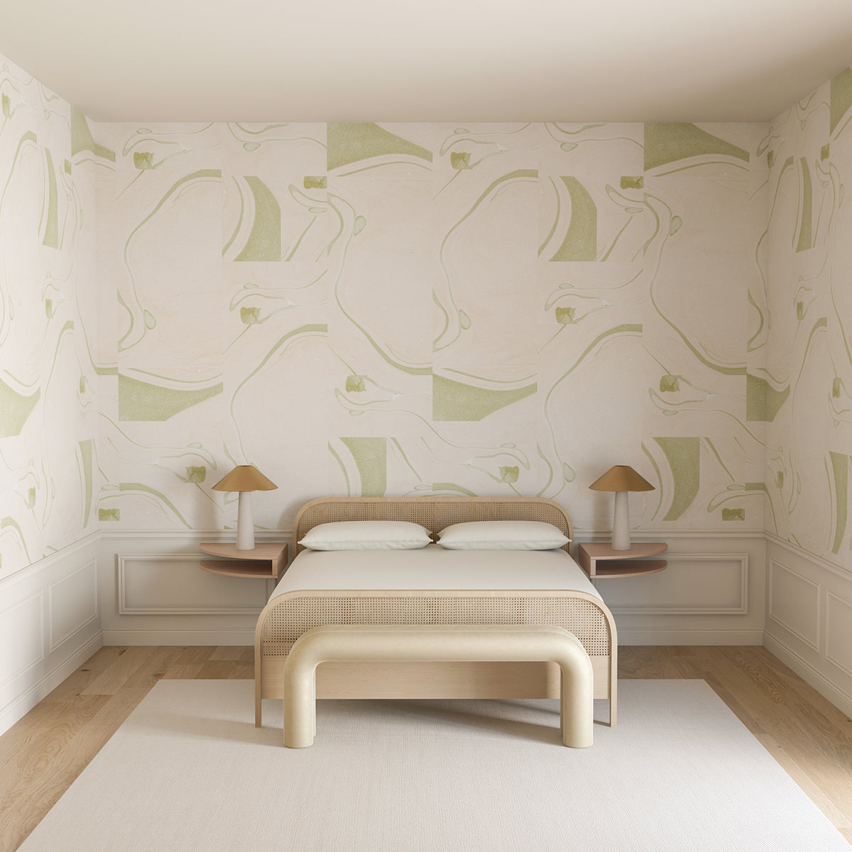 Magma© Wallpaper in Pea