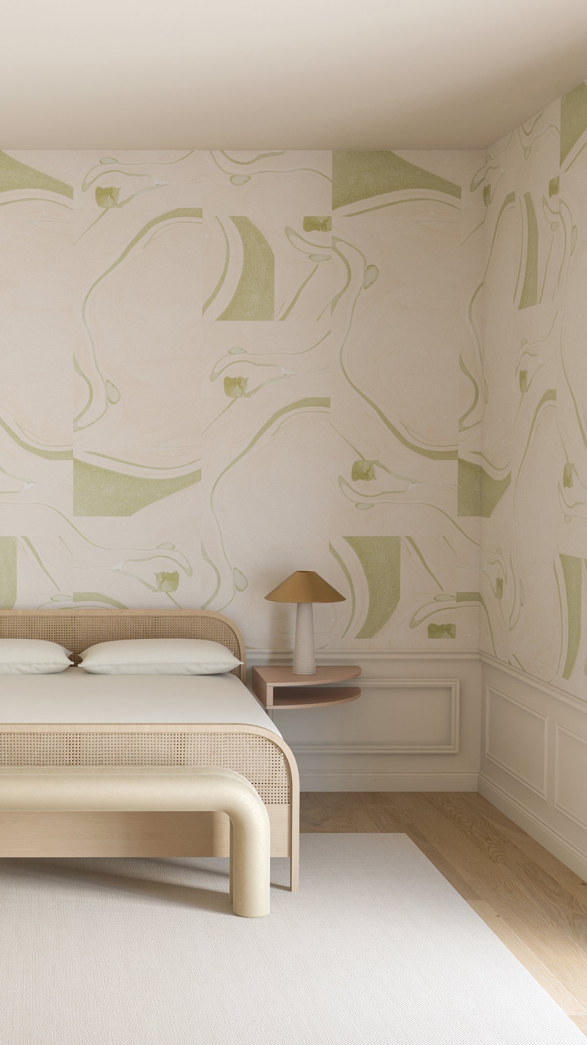 Magma© Wallpaper in Pea