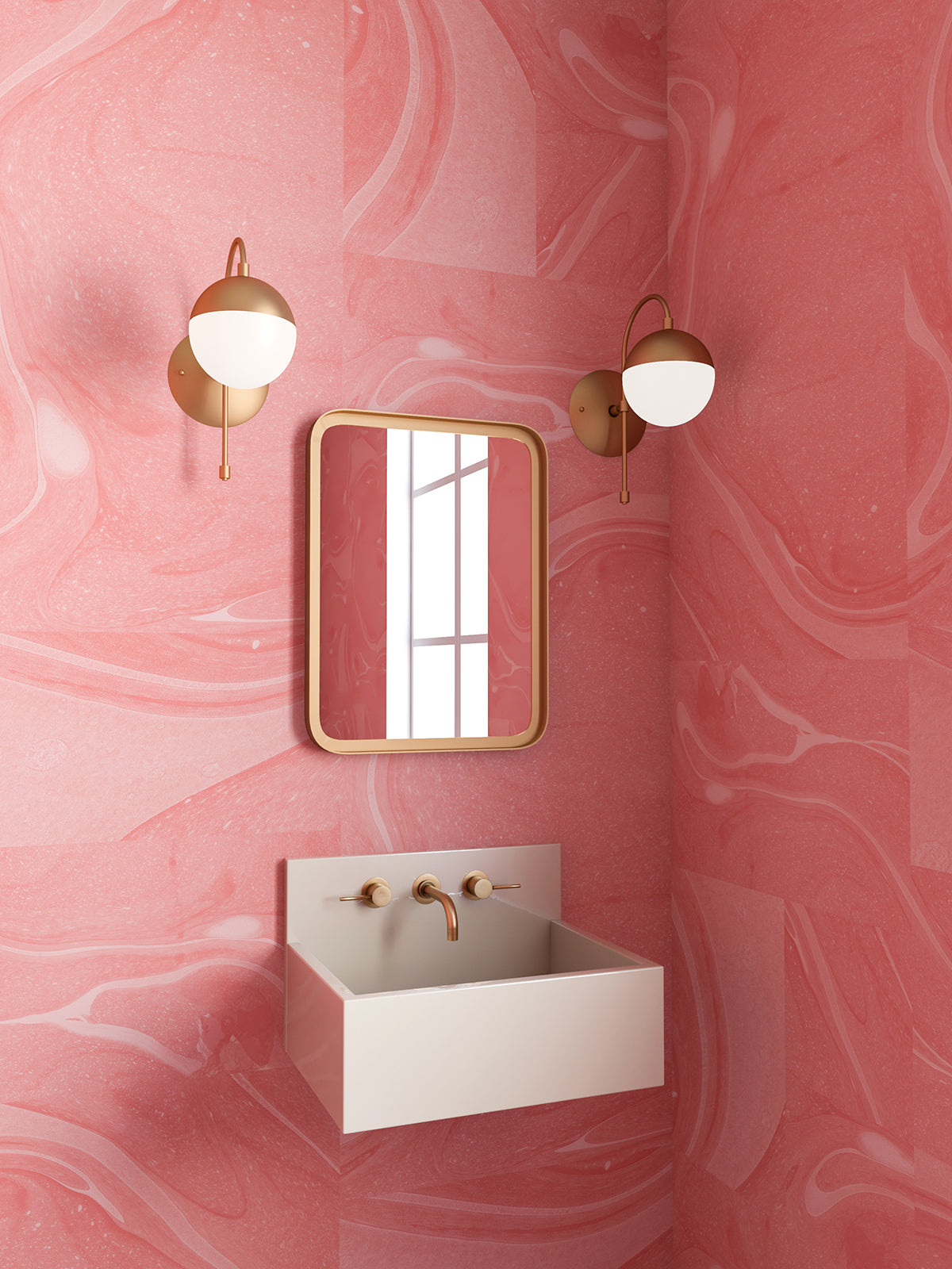 Magma© Wallpaper in Mauve