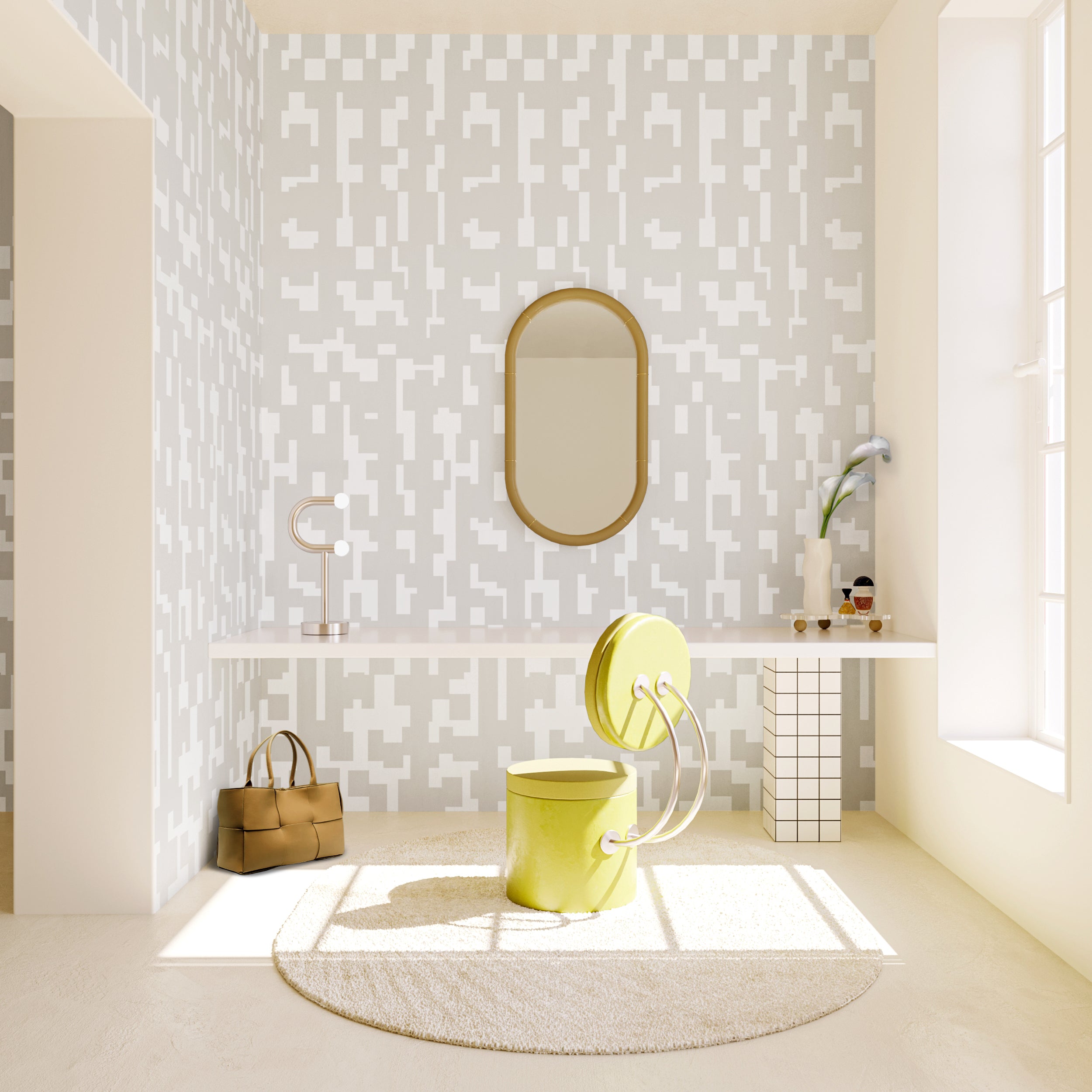 Mainframe© Wallpaper in Acid Wash