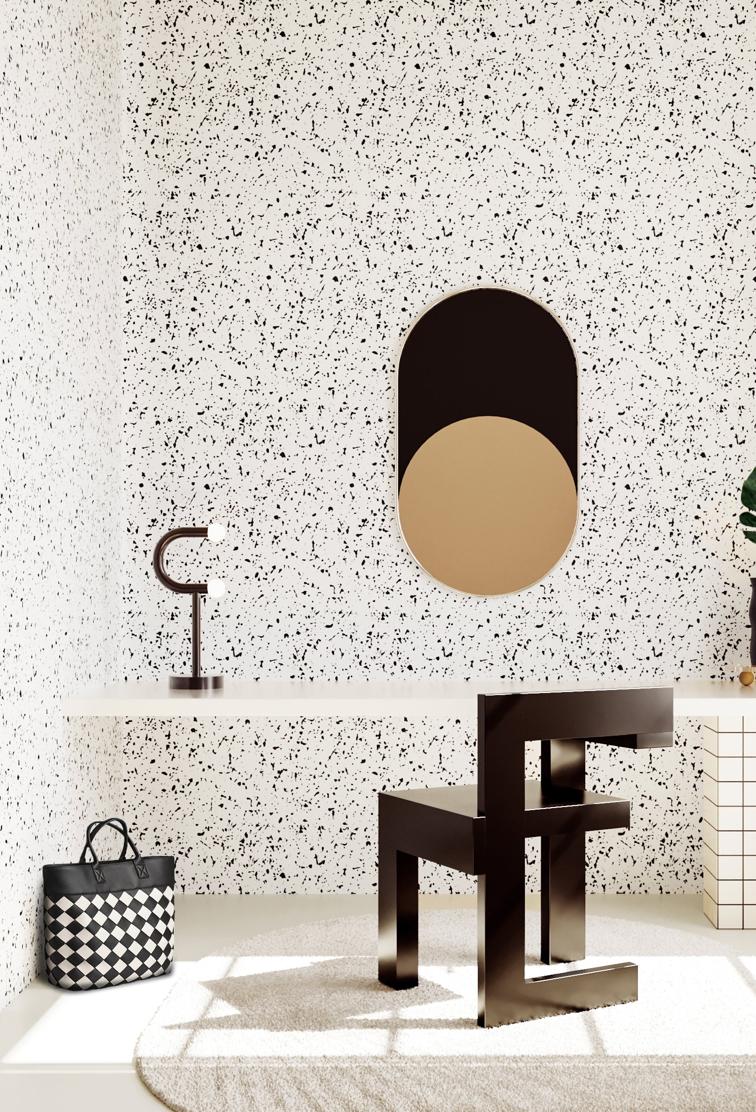 Memphis© Wallpaper in Black + White