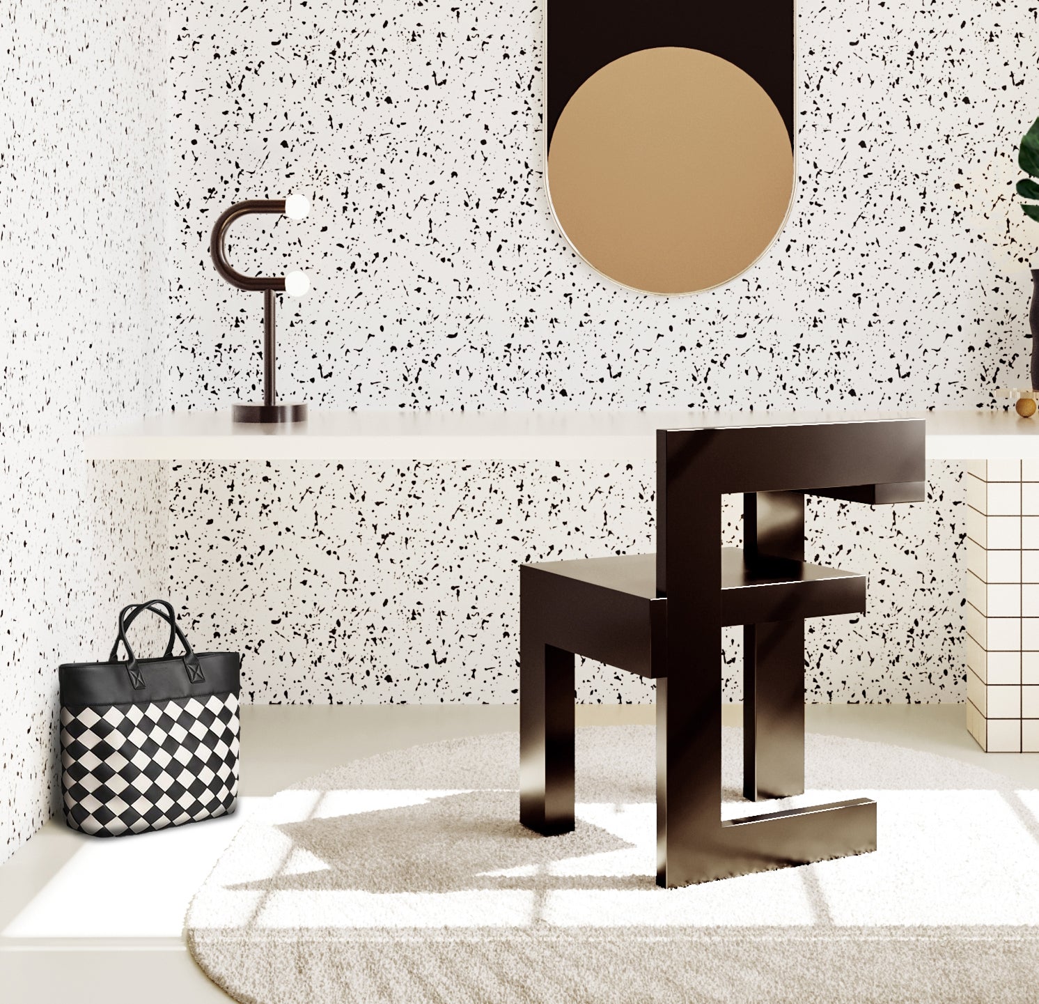 Memphis© Wallpaper in Black + White