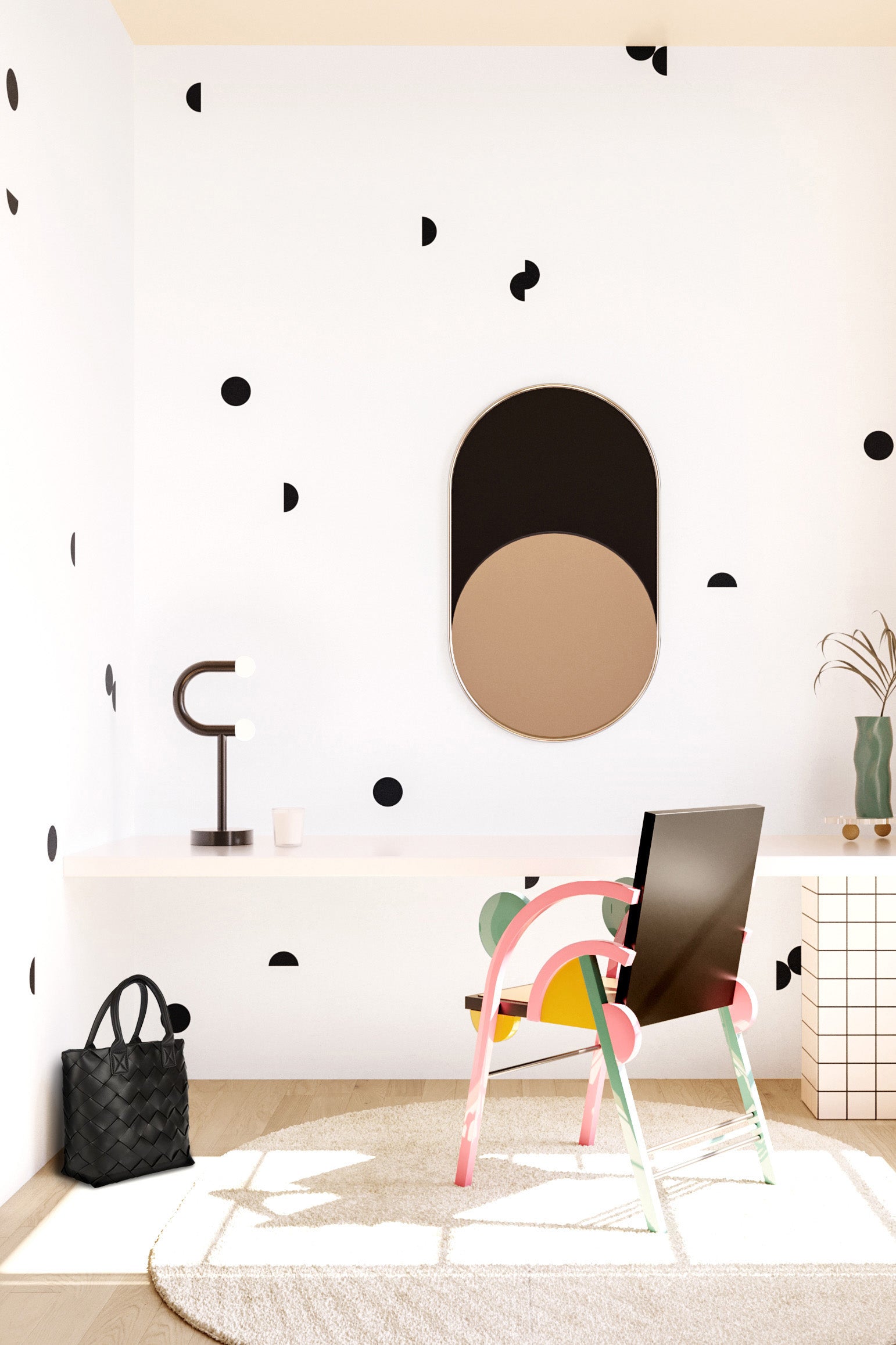 Mezzaluna© Wallpaper in Black + White