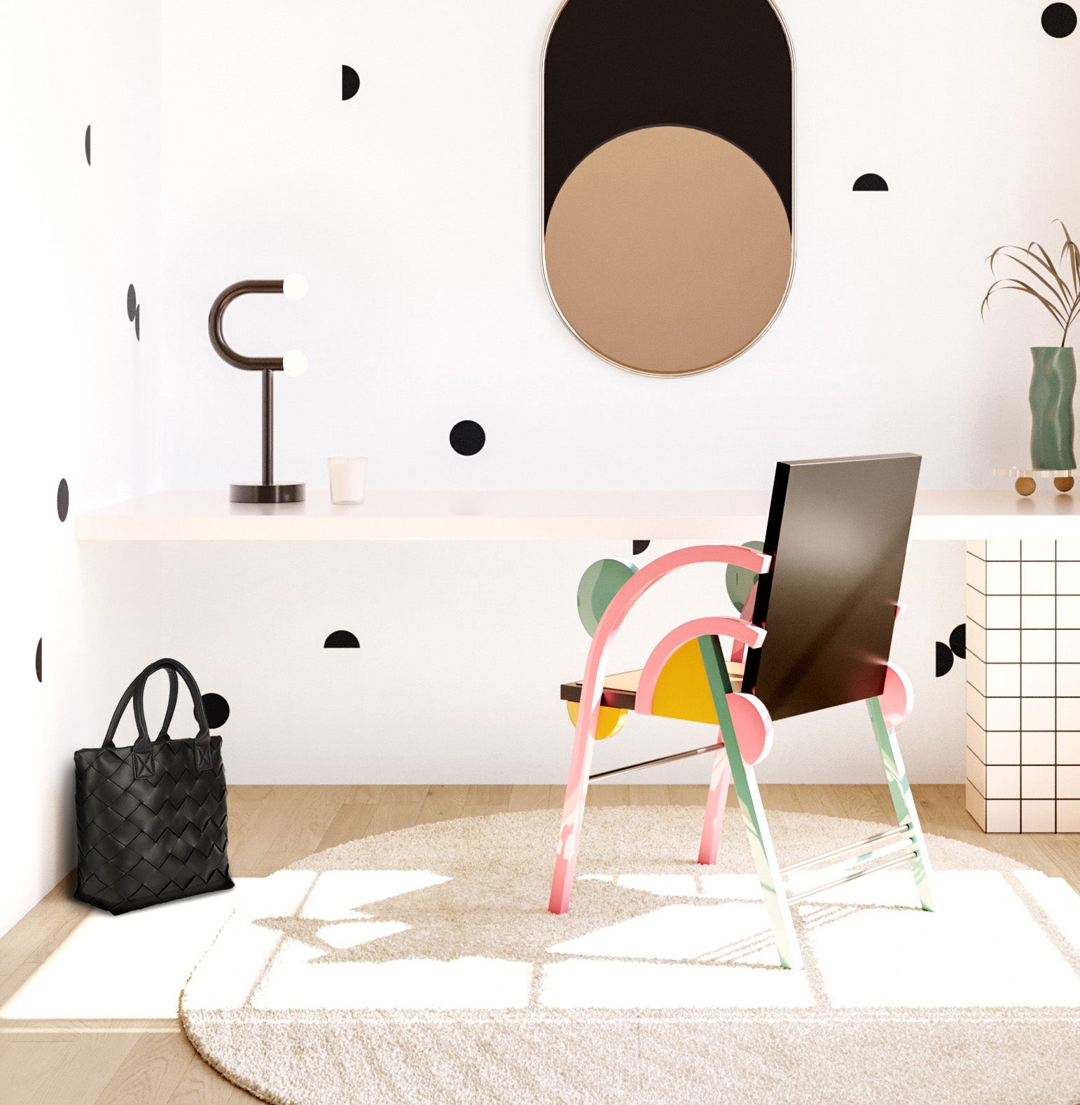 Mezzaluna© Wallpaper in Black + White