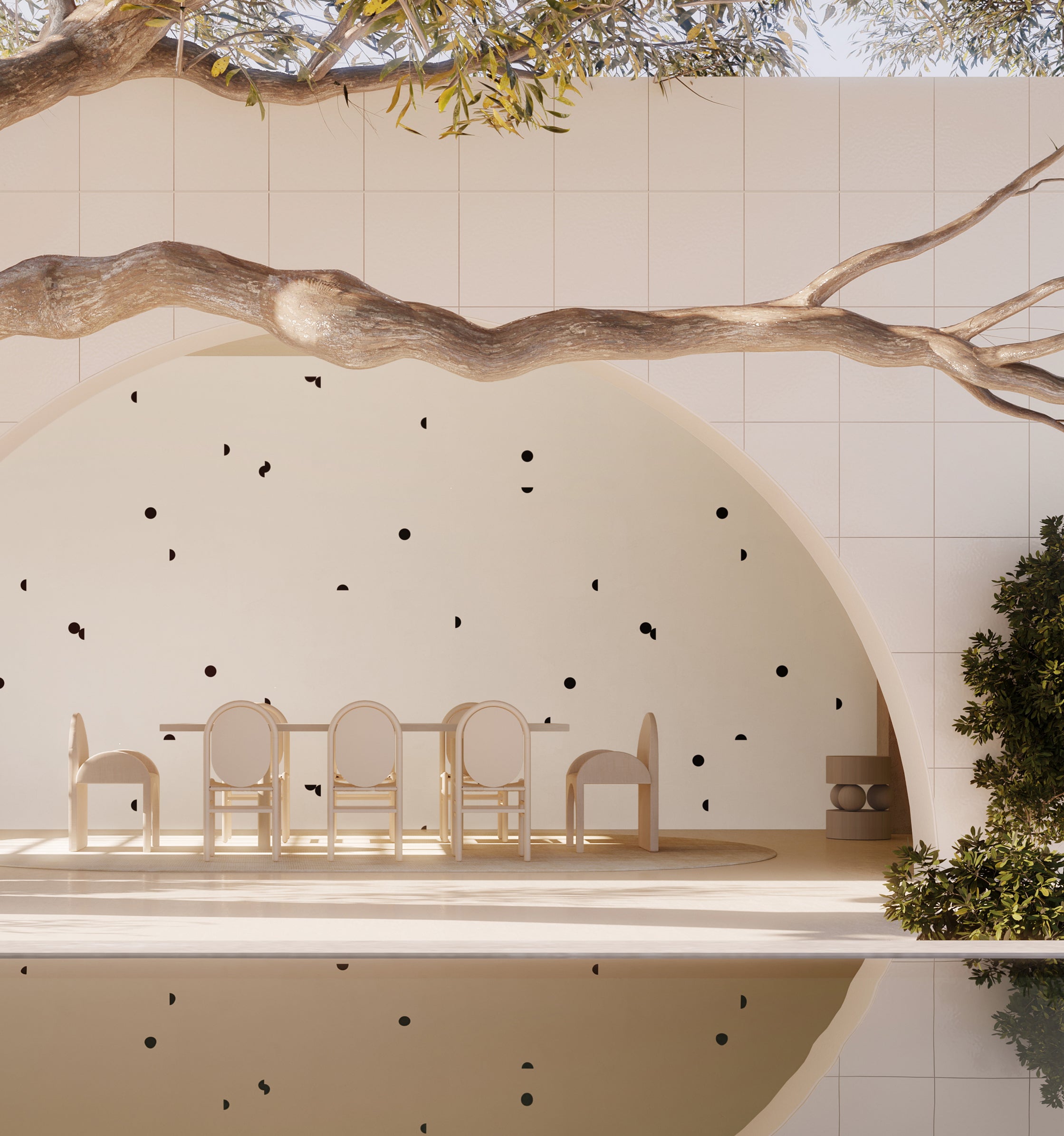 Mezzaluna© Wallpaper in Black + White