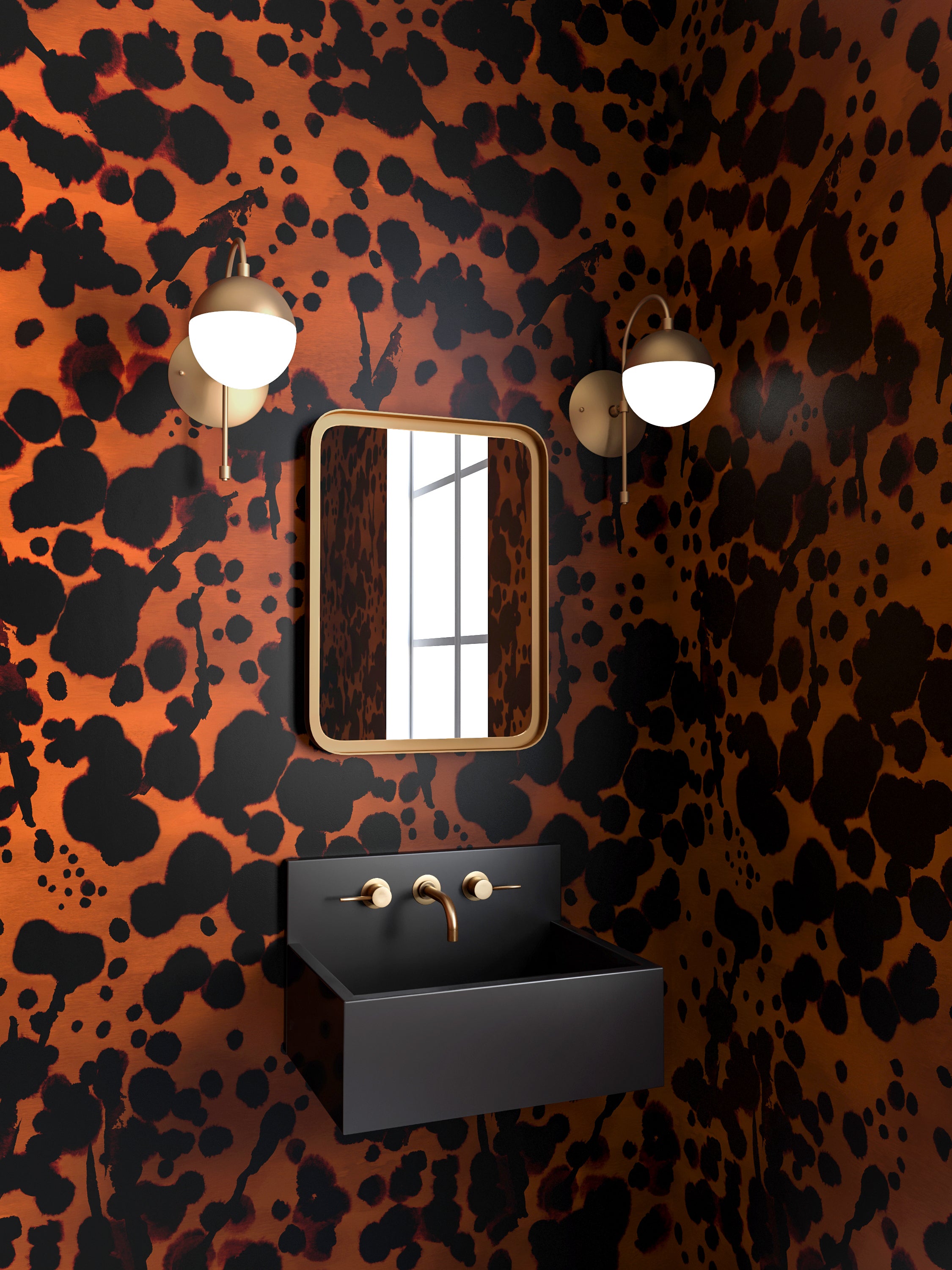 Midnight Oil© Wallpaper in Rust