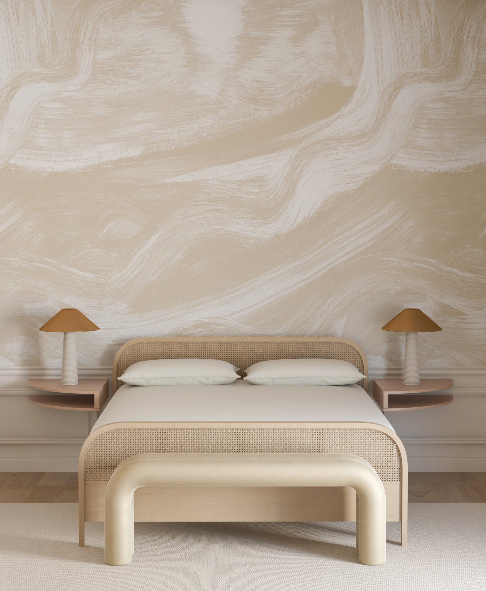 Modern Art© Mural Wallpaper in Nude