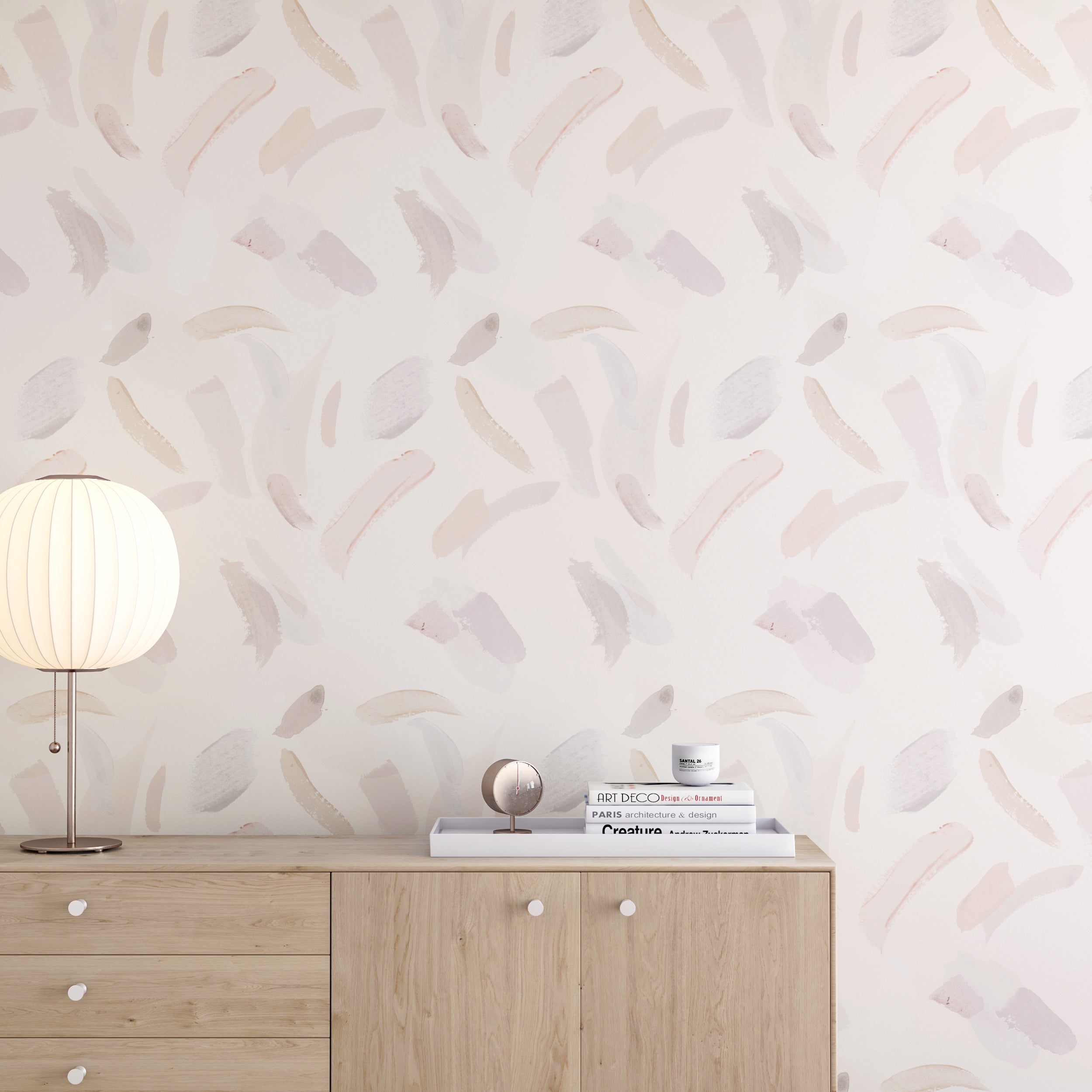 Movements© Wallpaper in Grey