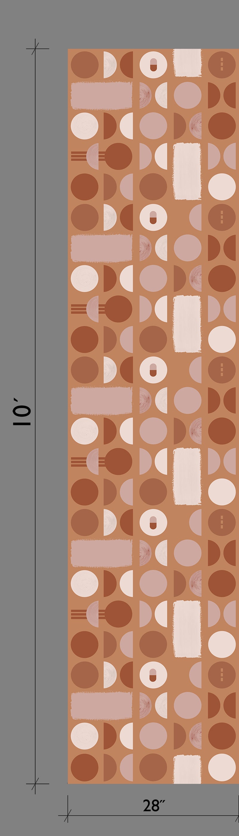 Nova© Wallpaper in Terracotta