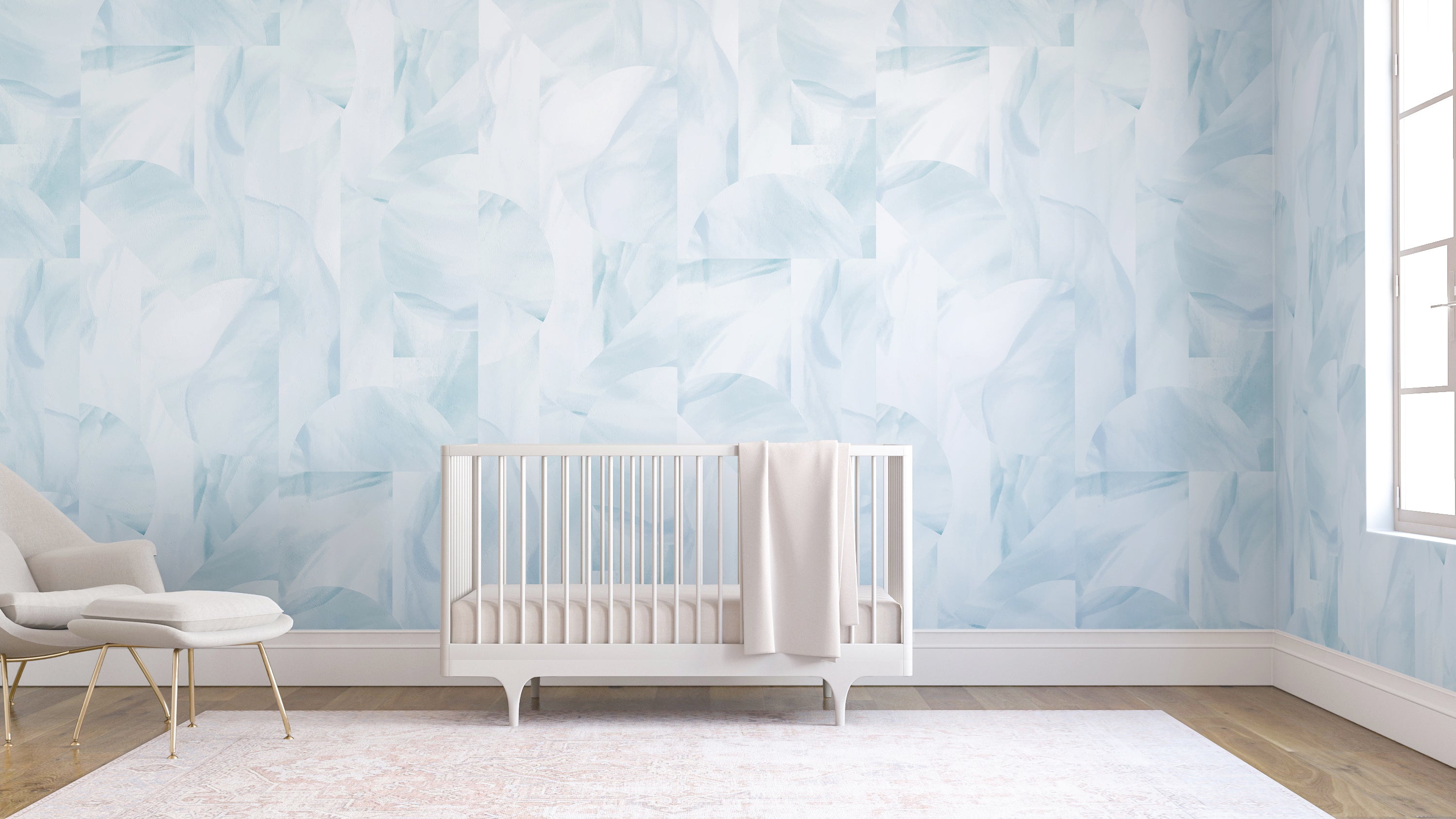 Onyx Rock© Wallpaper in Blue