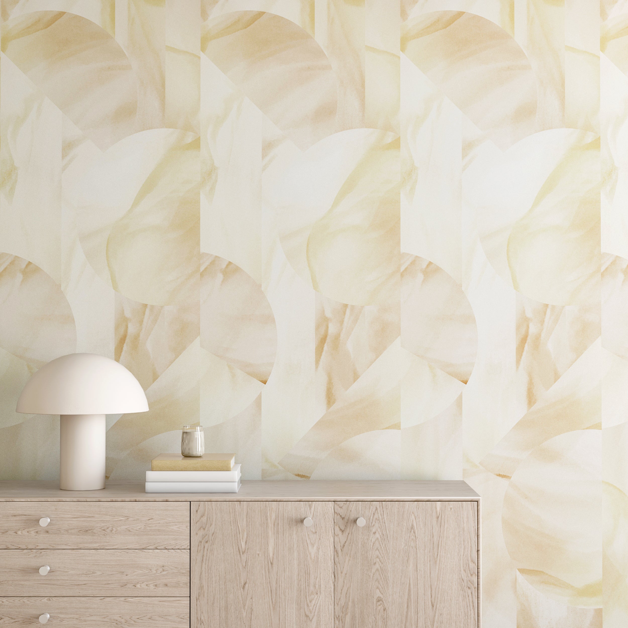 Onyx Rock© Wallpaper in Tan