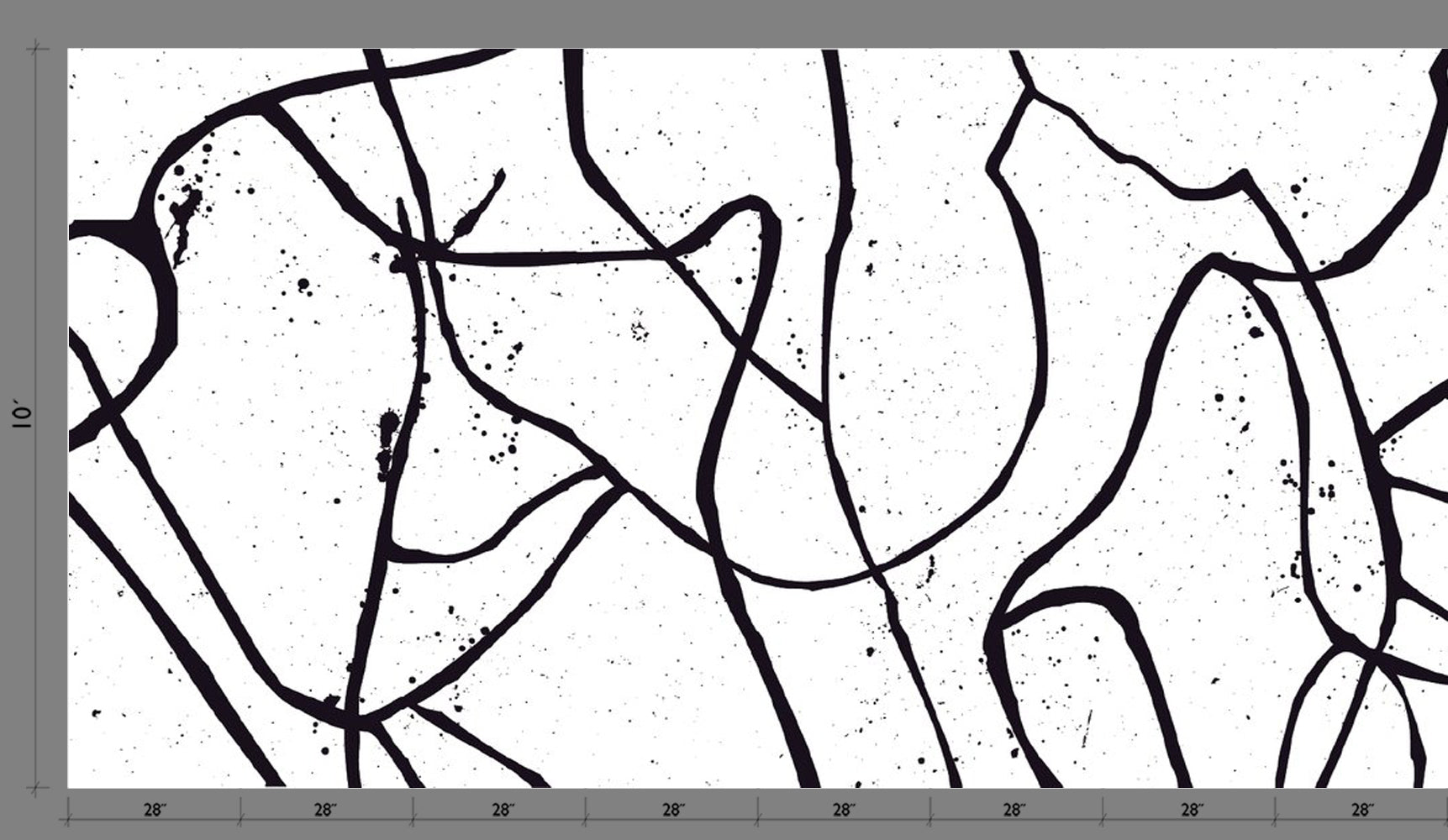 Playground© Mural Wallpaper in Black + White