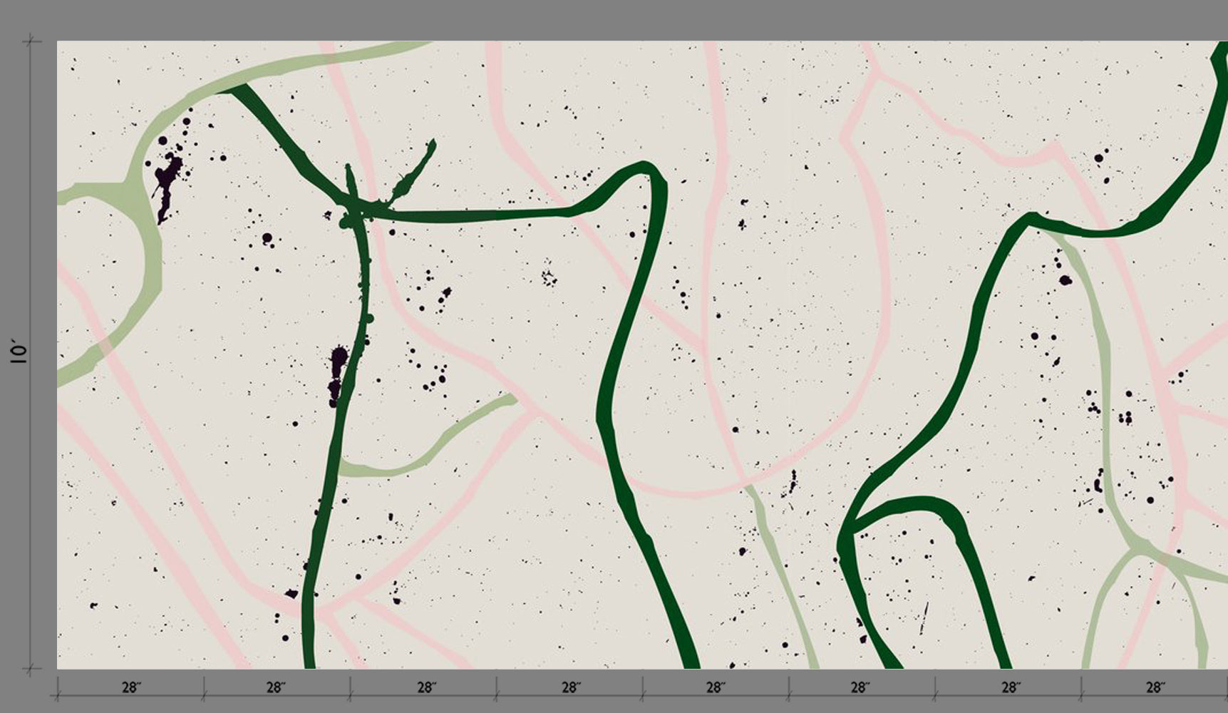 Playground© Mural Wallpaper in Olive