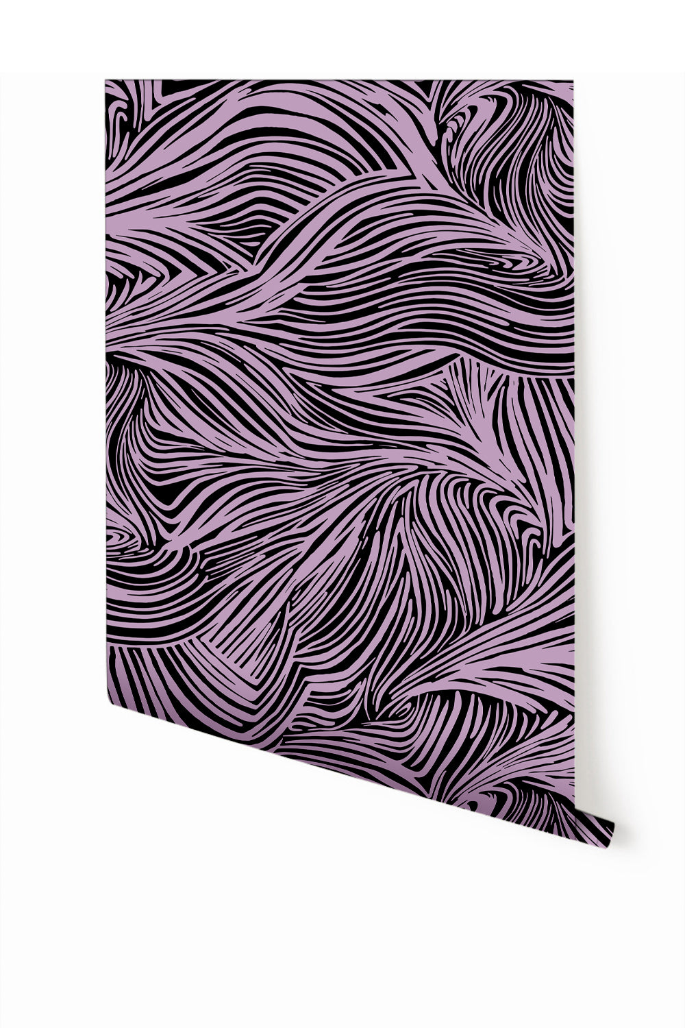 Hay Bale© Wallpaper in Purple + Black