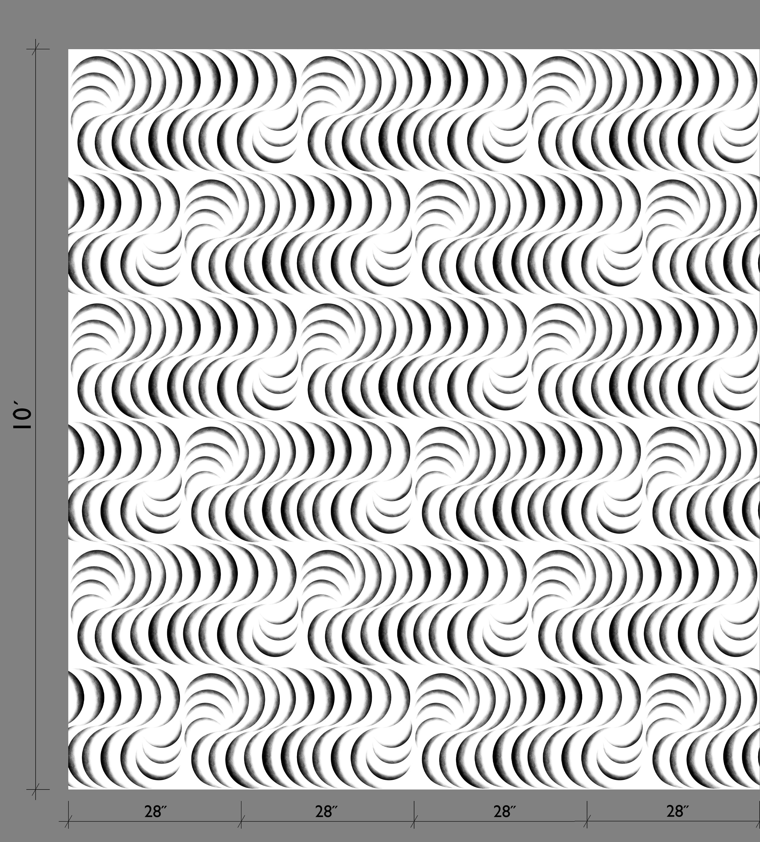 Petite Coque© Wallpaper in Black + White