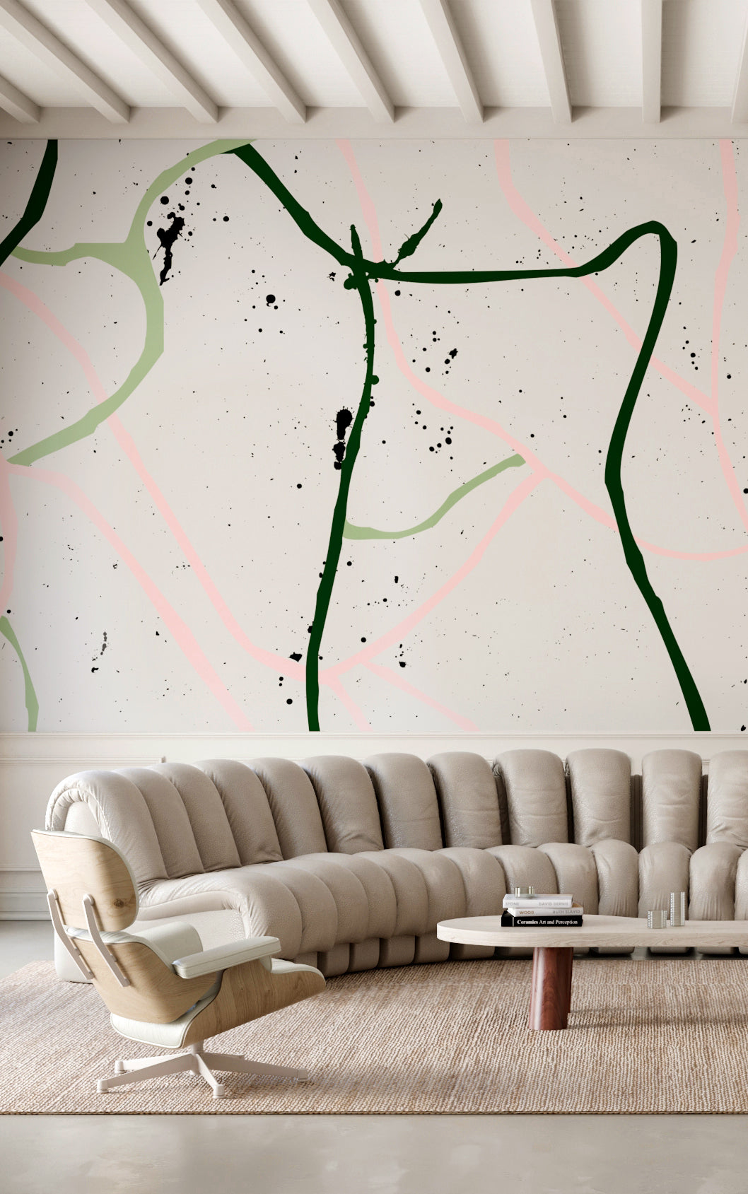 Playground© Mural Wallpaper in Olive