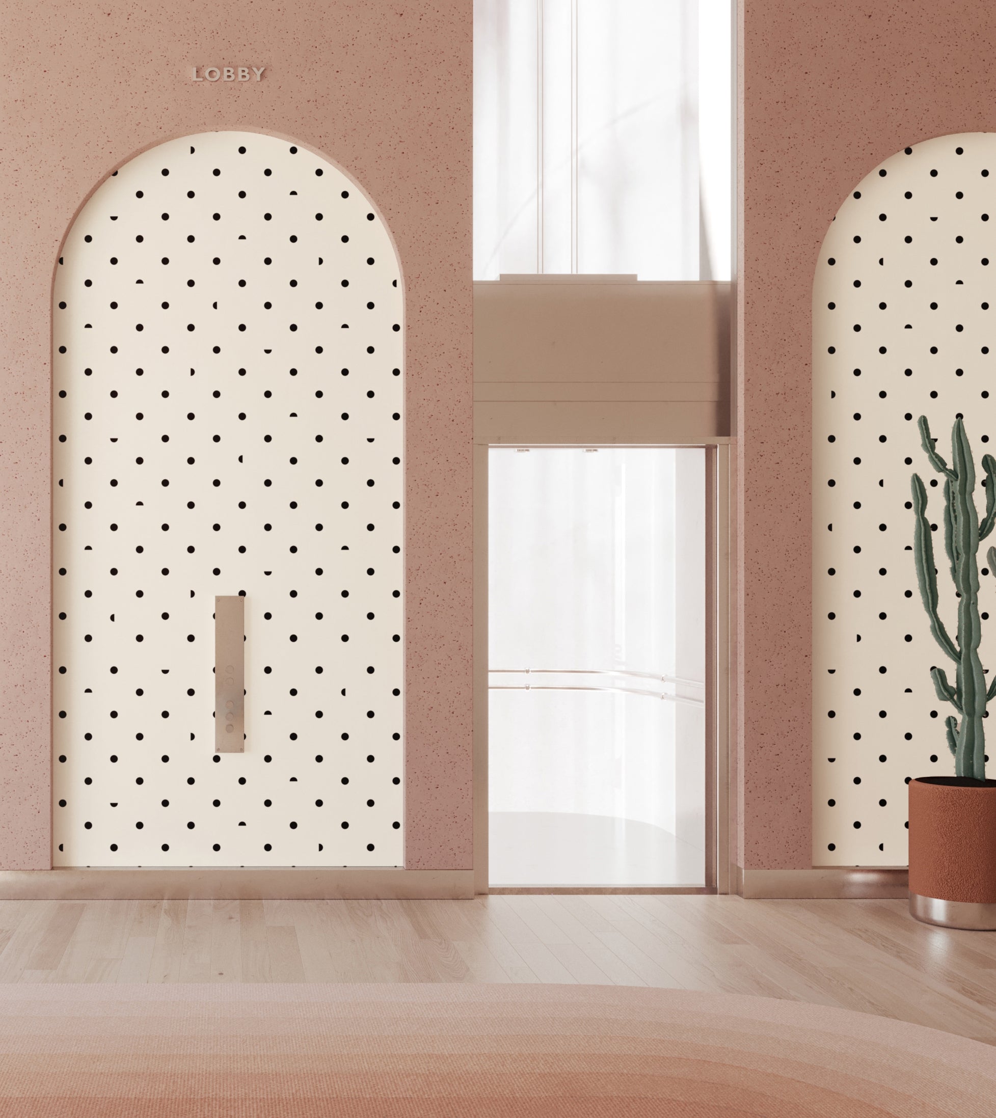 Pretty Woman© Wallpaper in Black + Cremé