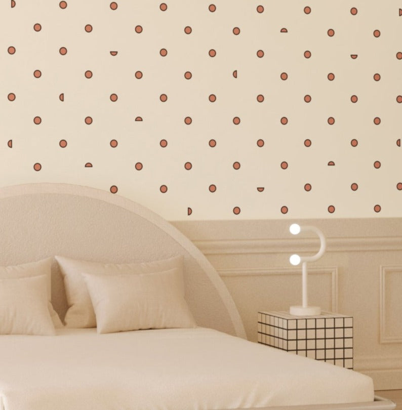 Pretty Woman© Wallpaper in Strawberry Kiss + Cremé