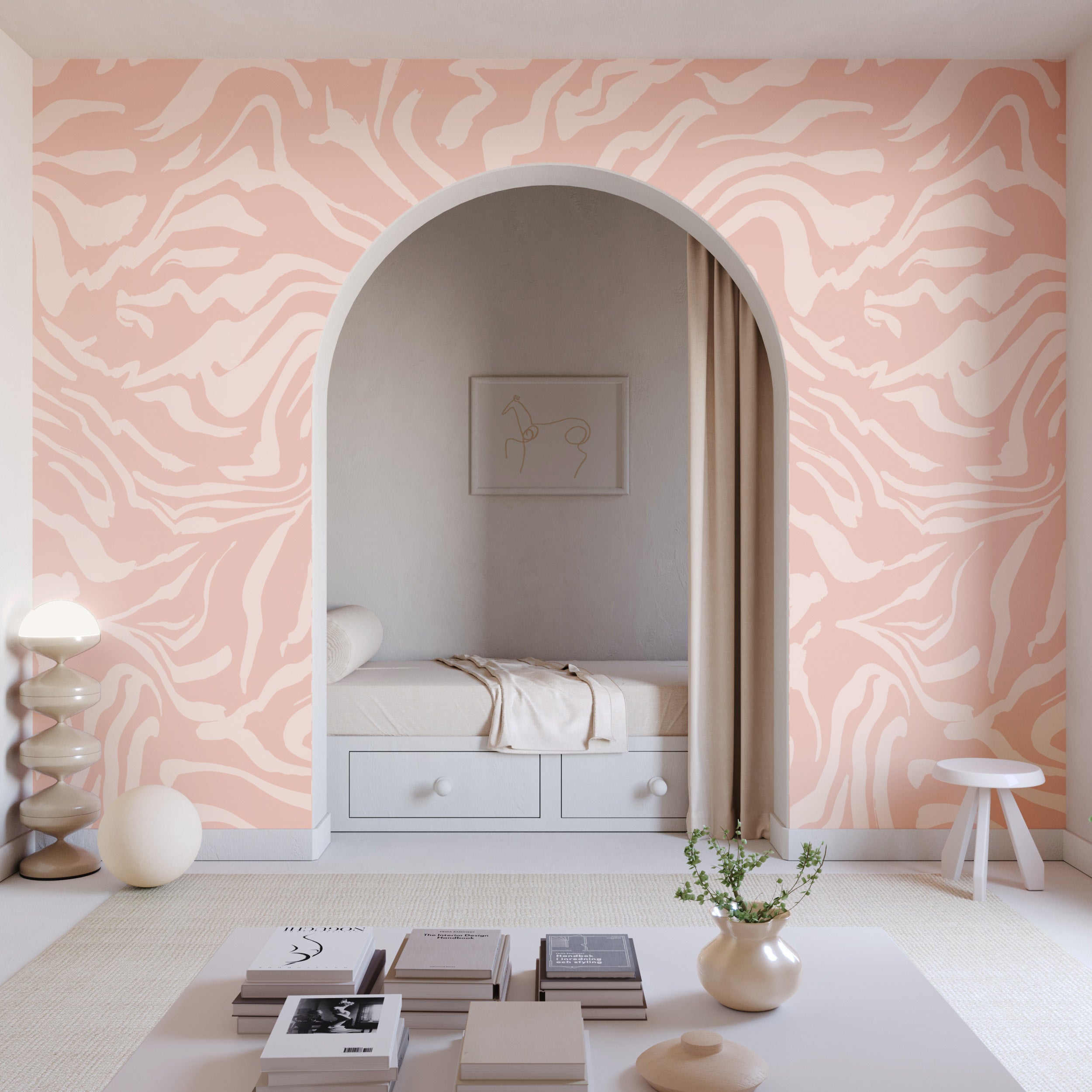 Primal© Mural Wallpaper in Azalea