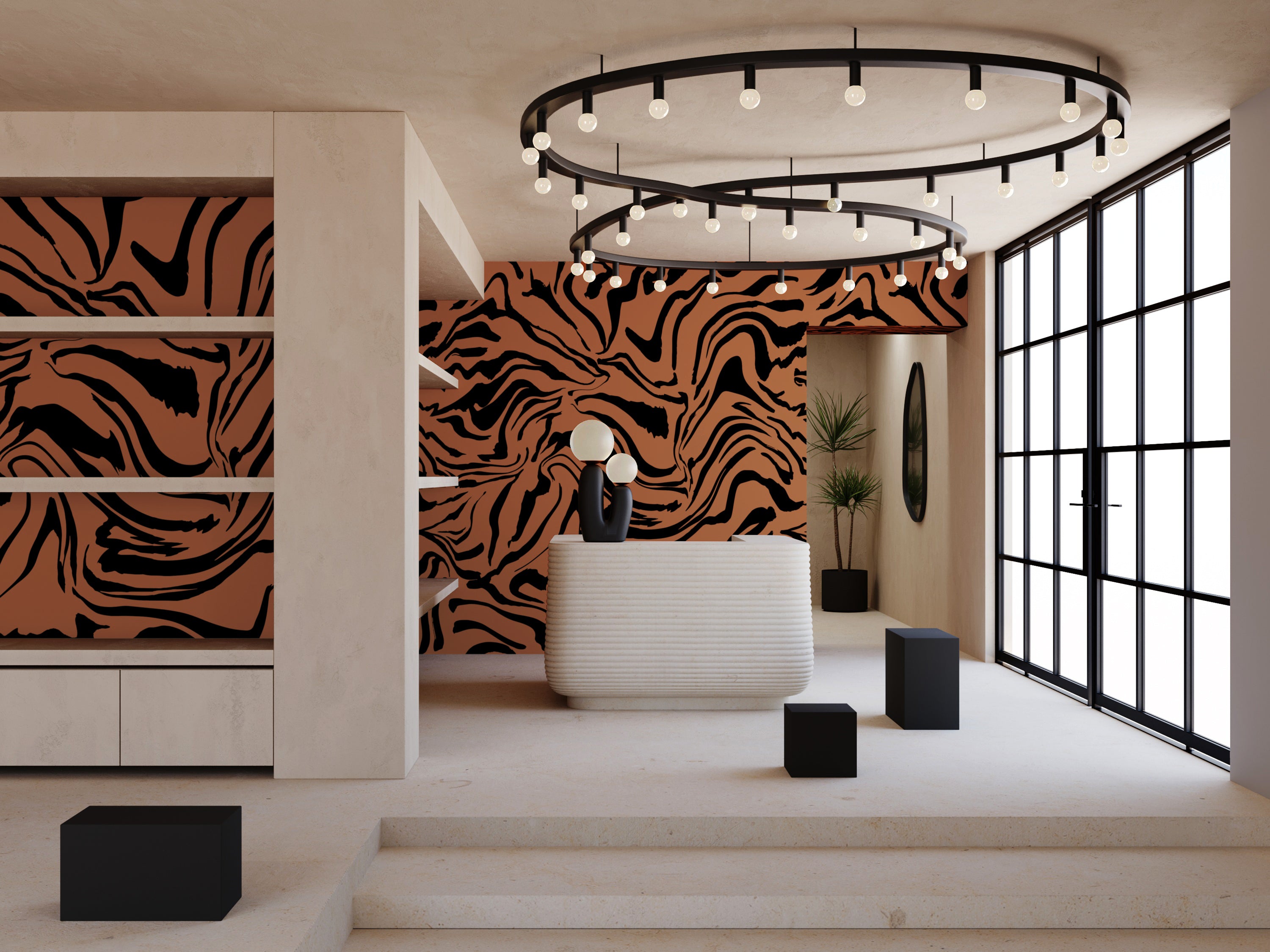 Primal© Mural Wallpaper in Chestnut