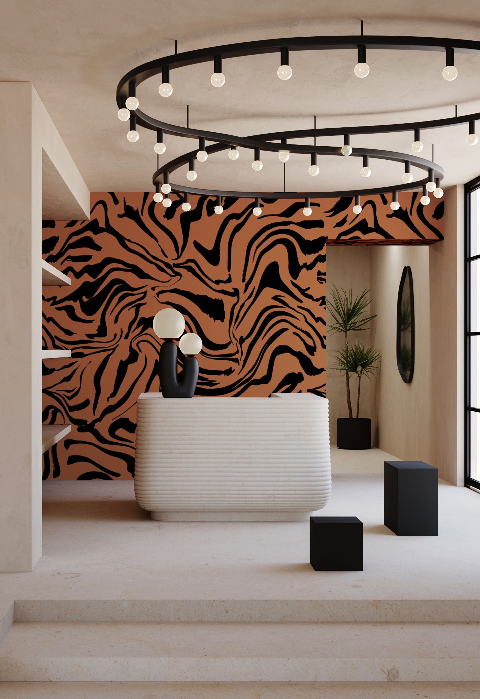 Primal© Mural Wallpaper in Chestnut