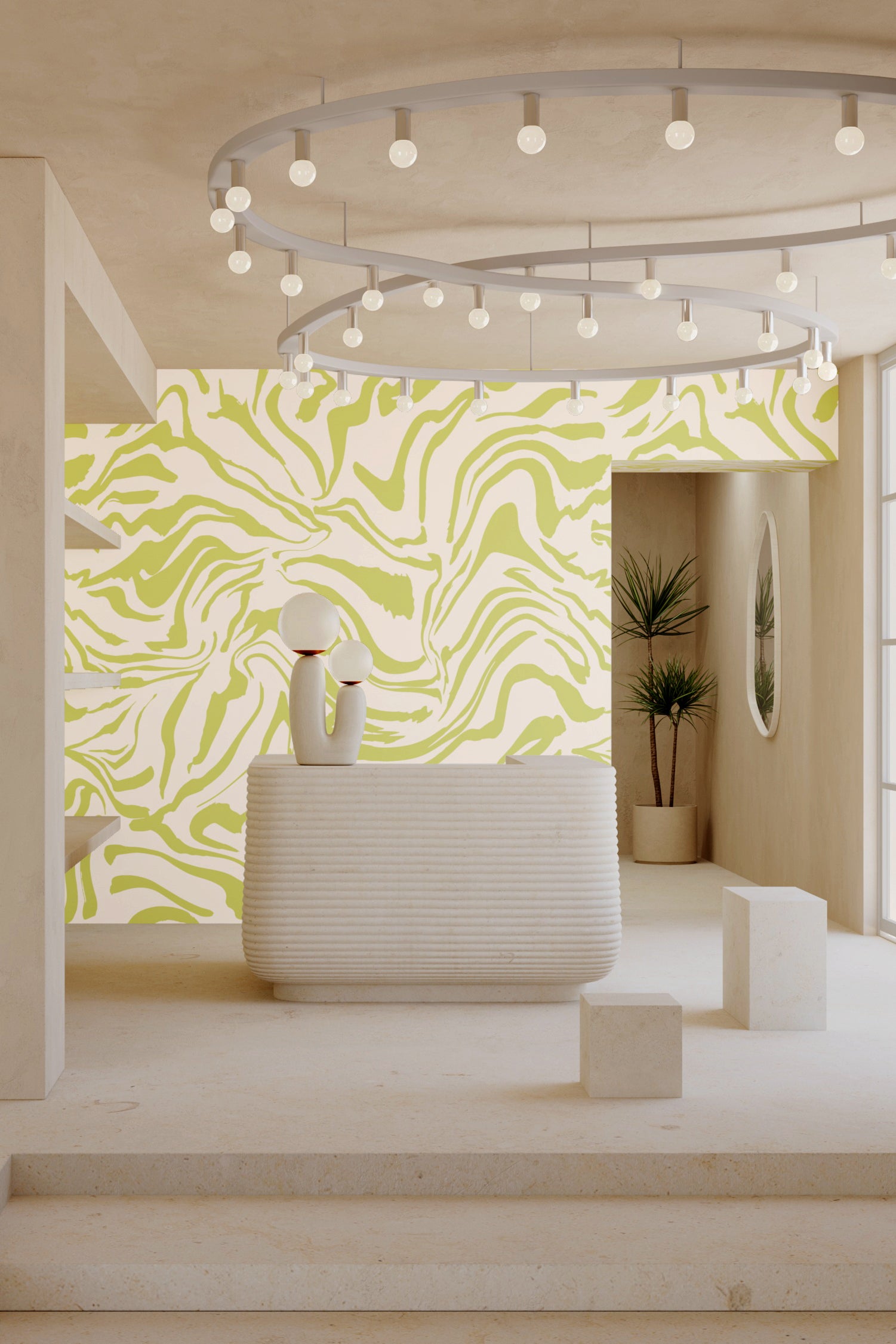 Primal© Mural Wallpaper in Clover