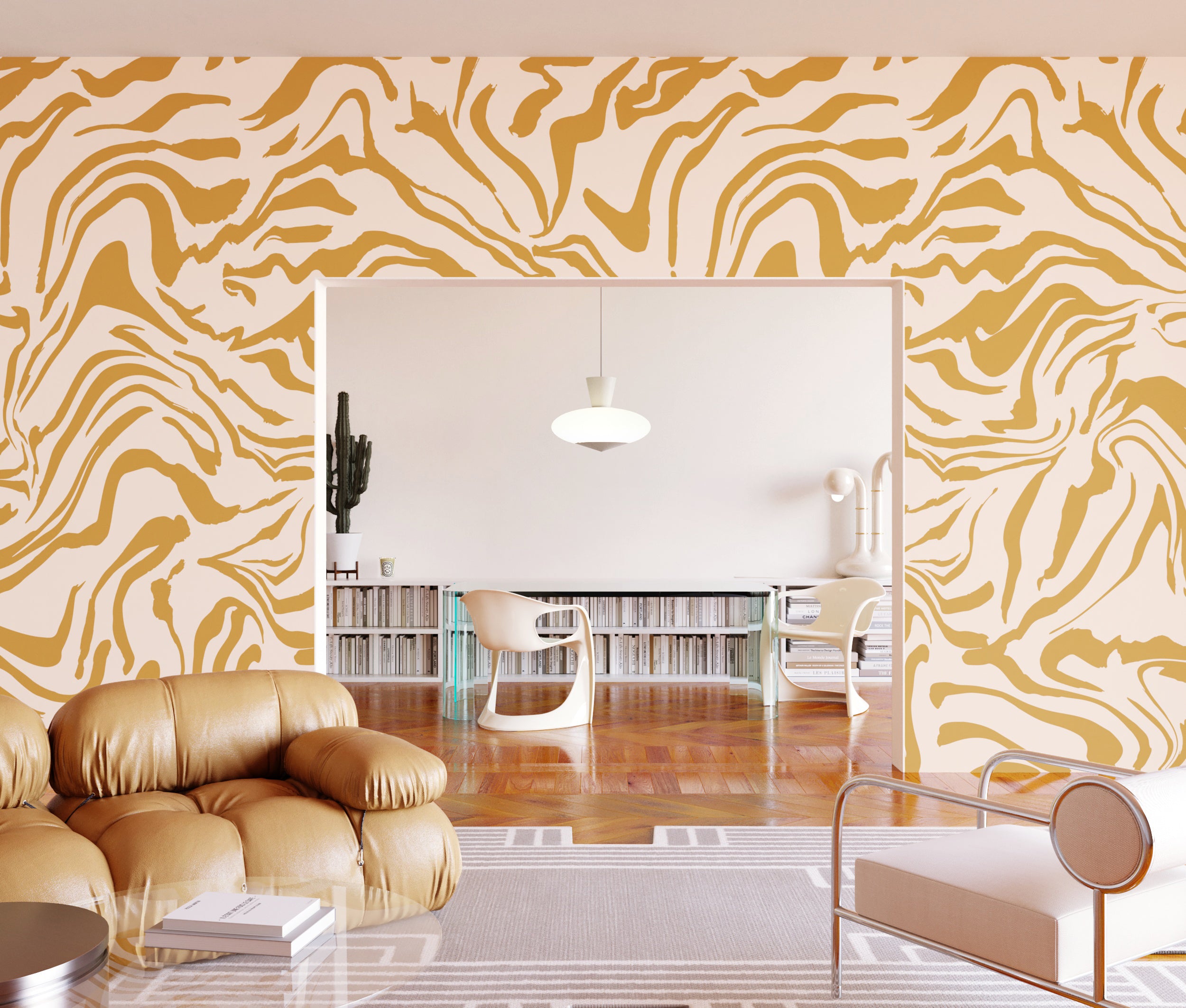 Primal© Mural Wallpaper in Cob