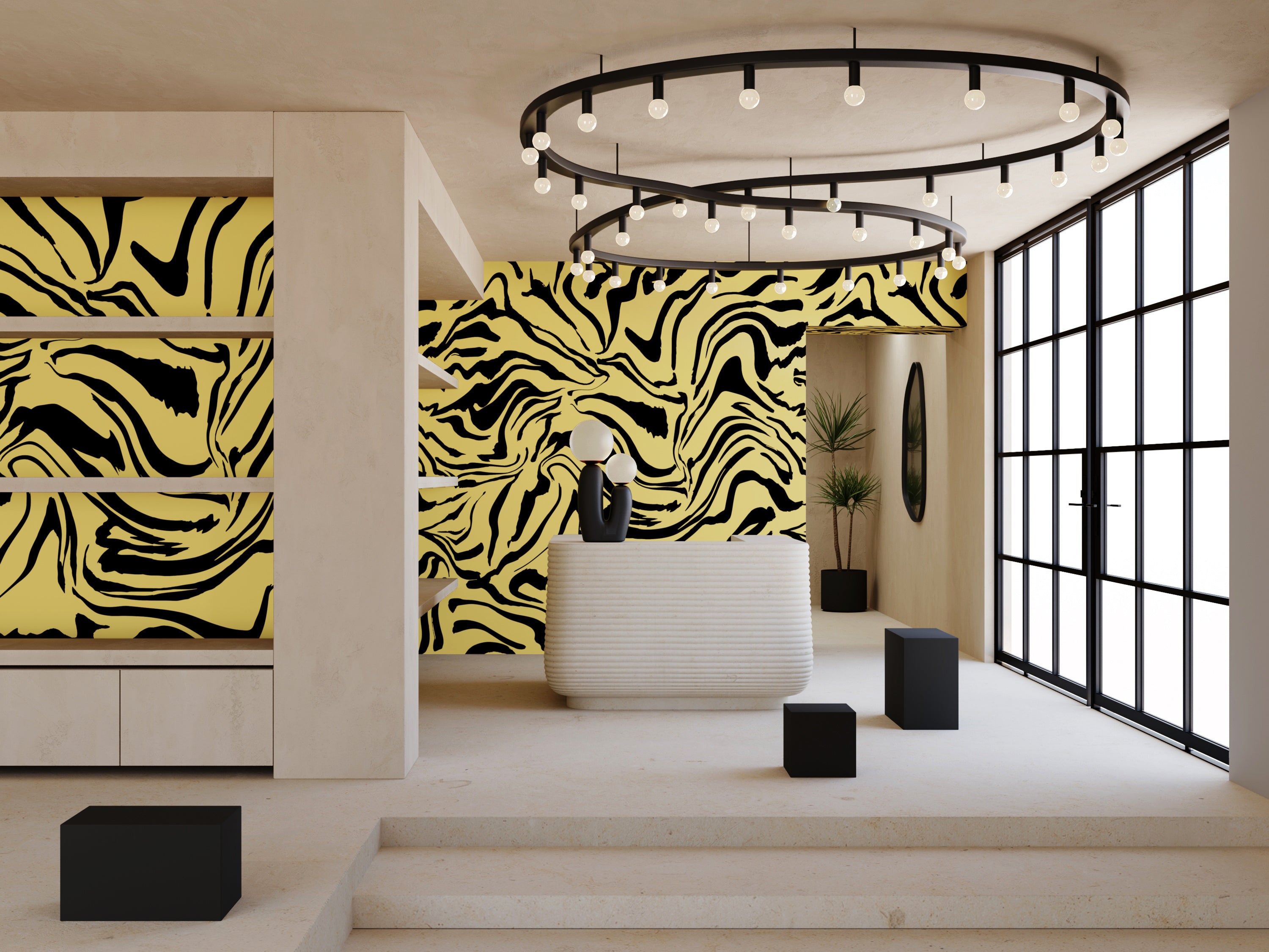 Primal© Mural Wallpaper in Gold Rush