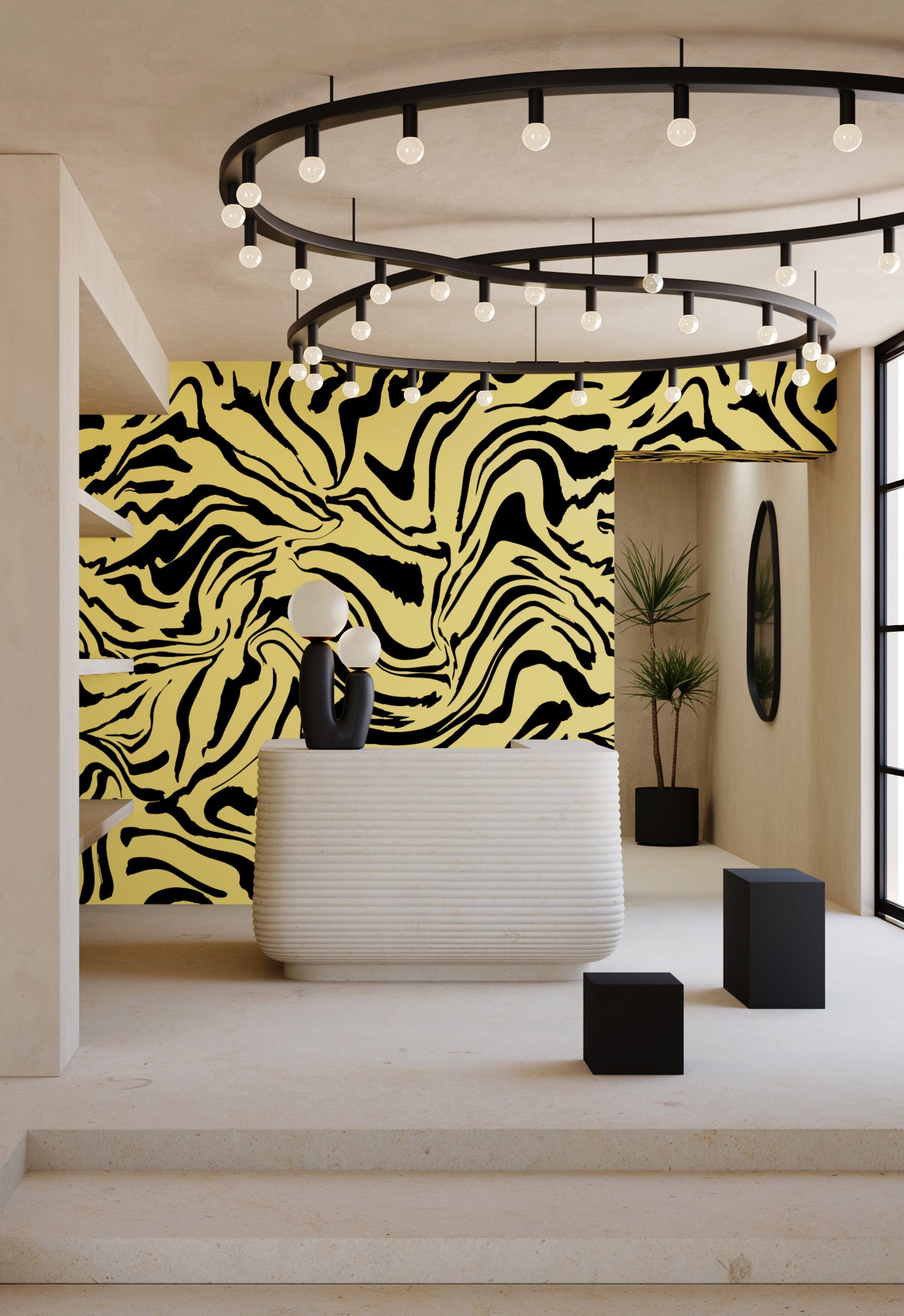 Primal© Mural Wallpaper in Gold Rush