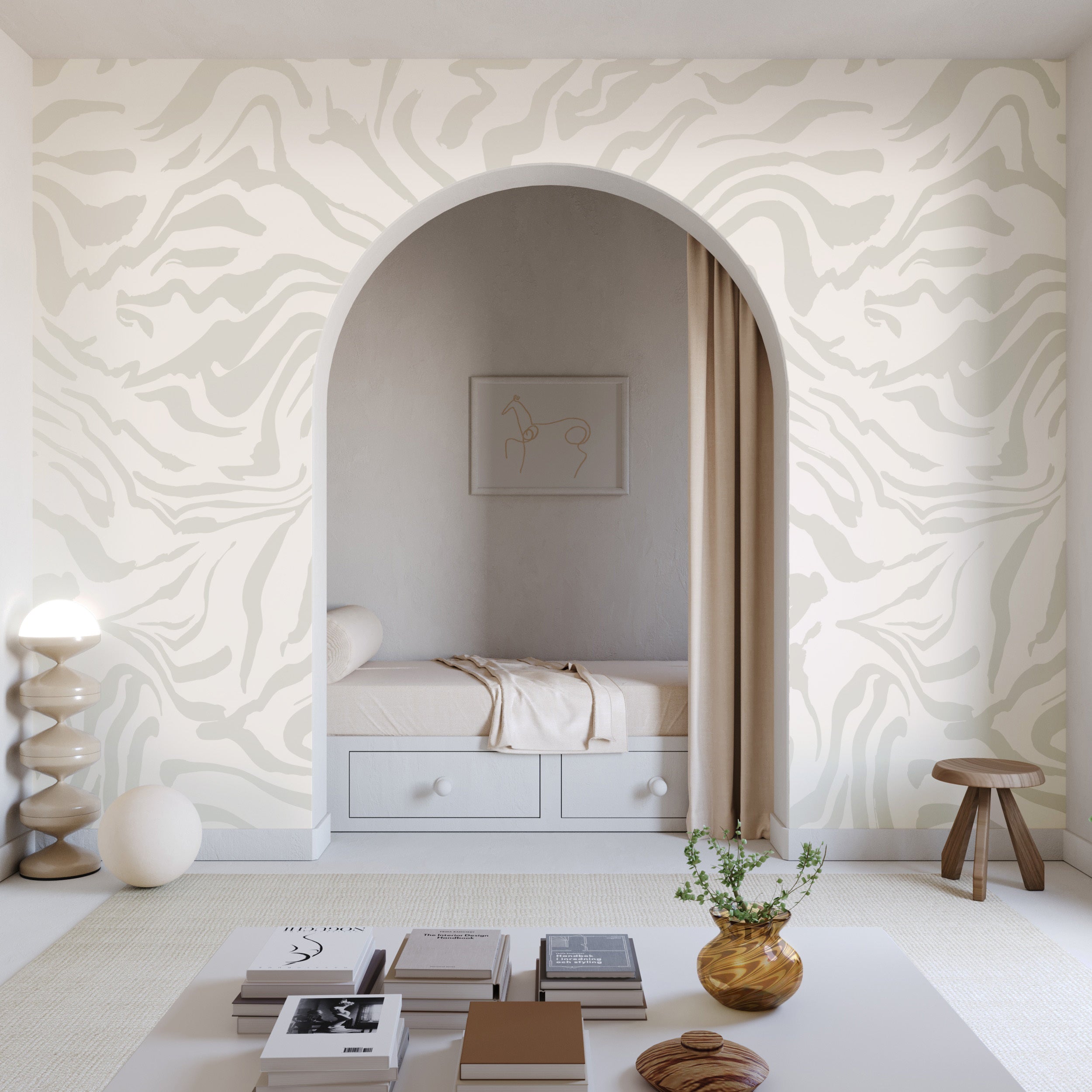 Primal© Mural Wallpaper in Mineral