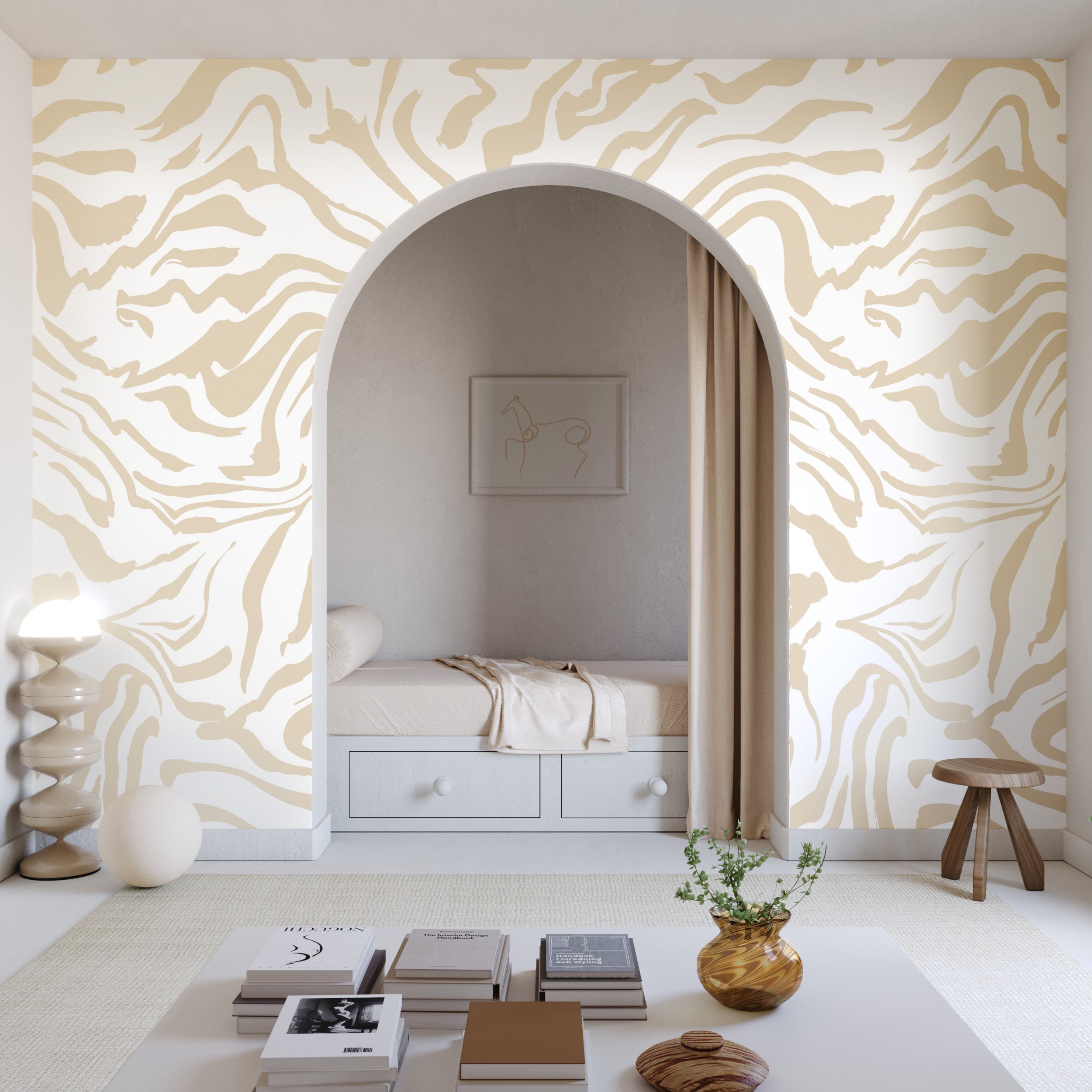 Primal© Mural Wallpaper in Sand