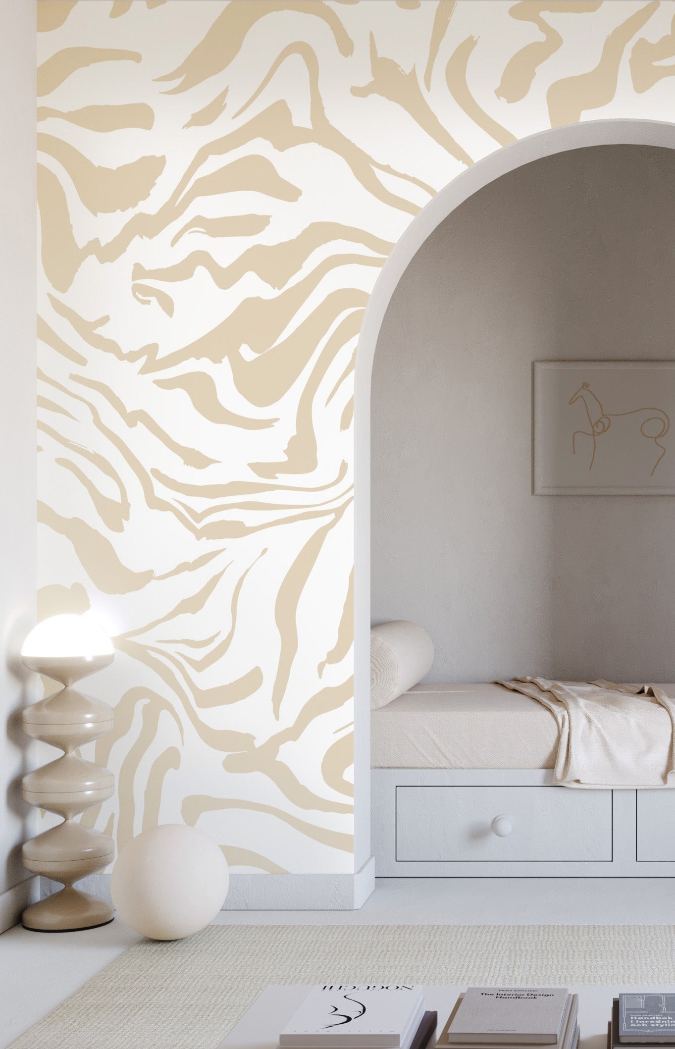 Primal© Mural Wallpaper in Sand