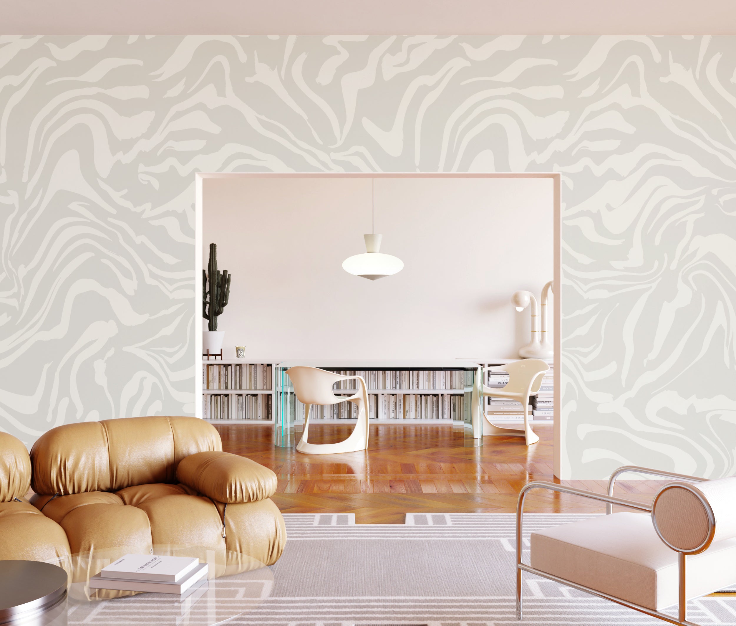 Primal© Mural Wallpaper in Slate