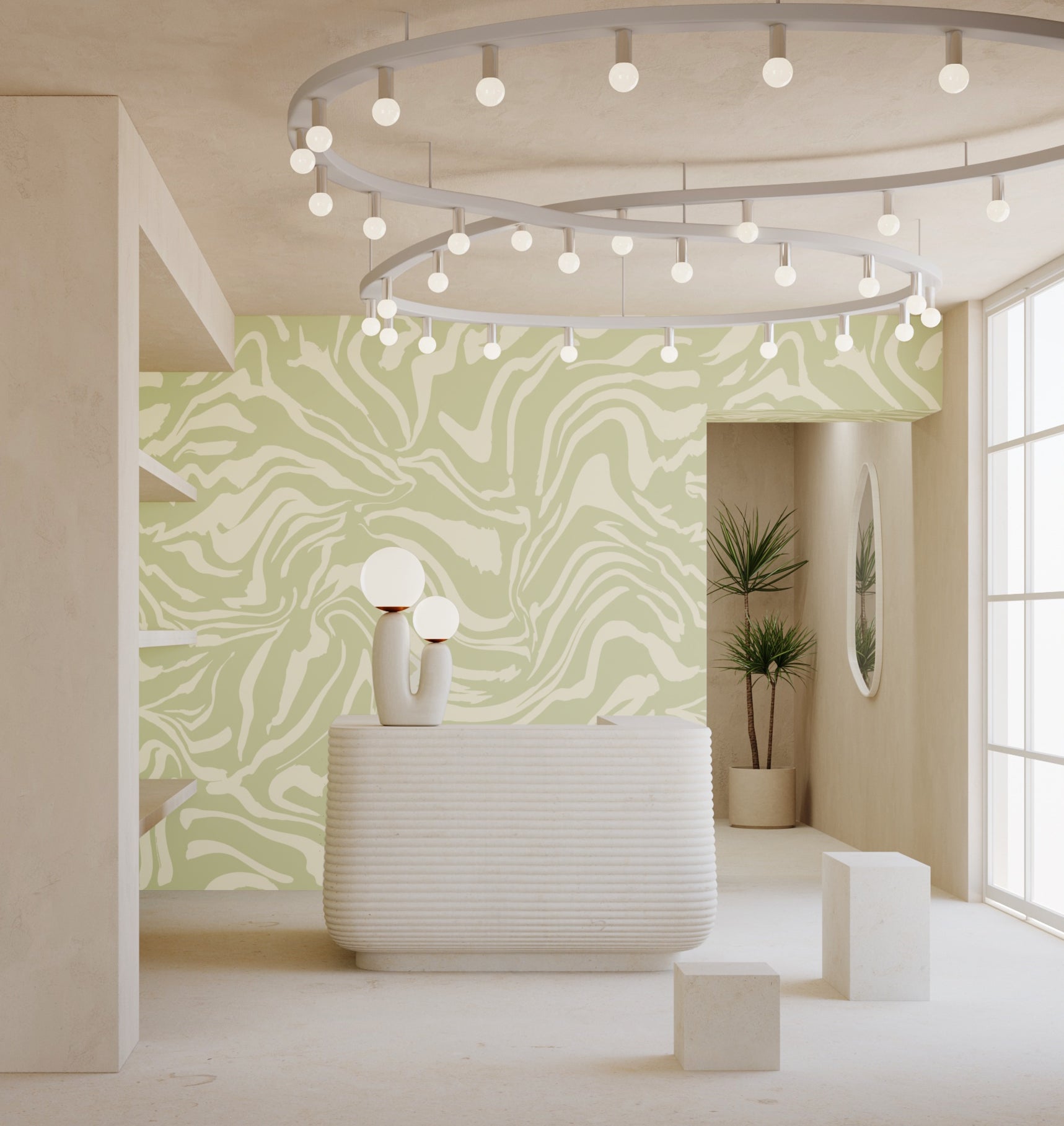 Primal© Mural Wallpaper in Stonecrop