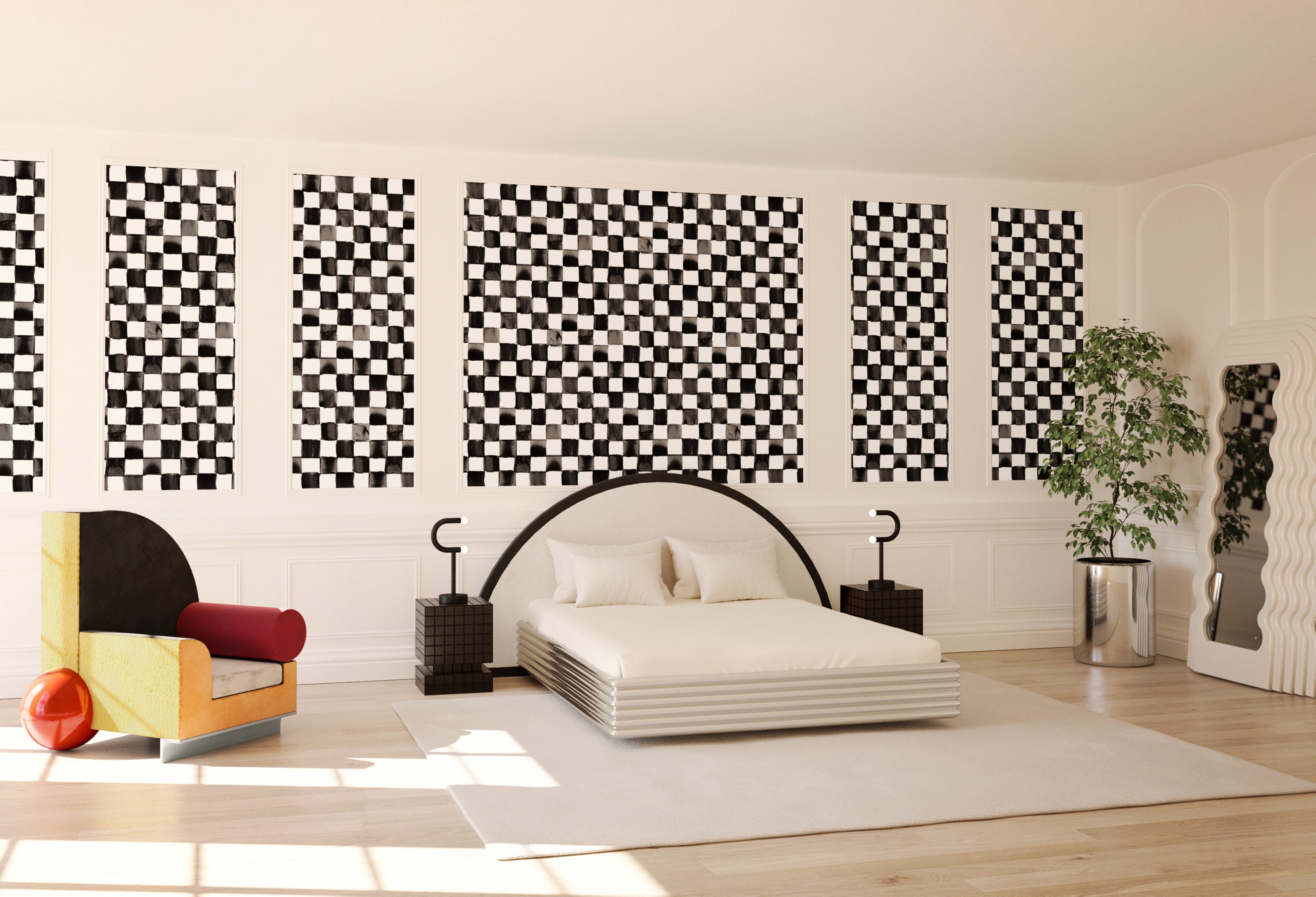 Quadrata© Wallpaper in Black + White