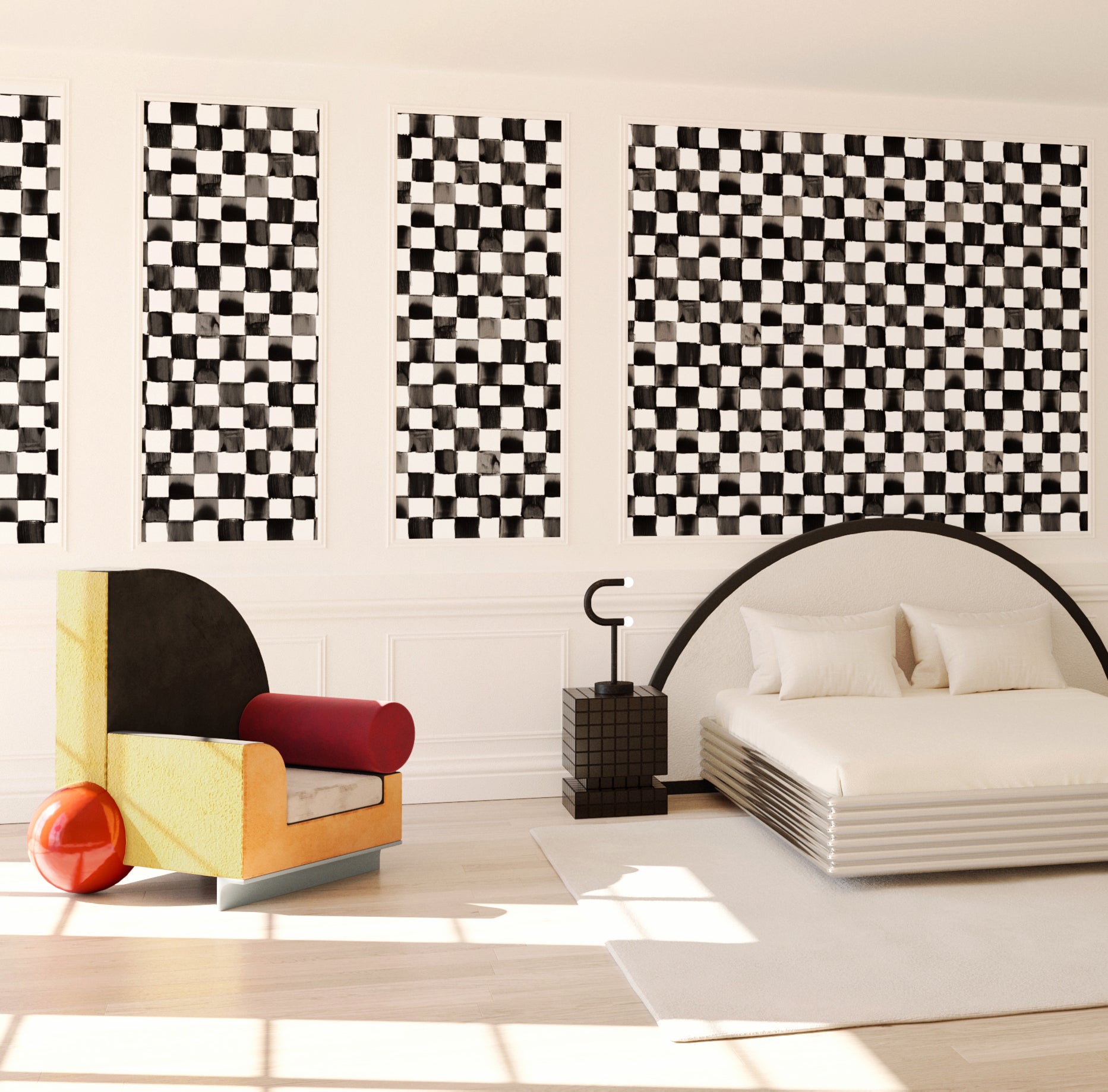 Quadrata© Wallpaper in Black + White