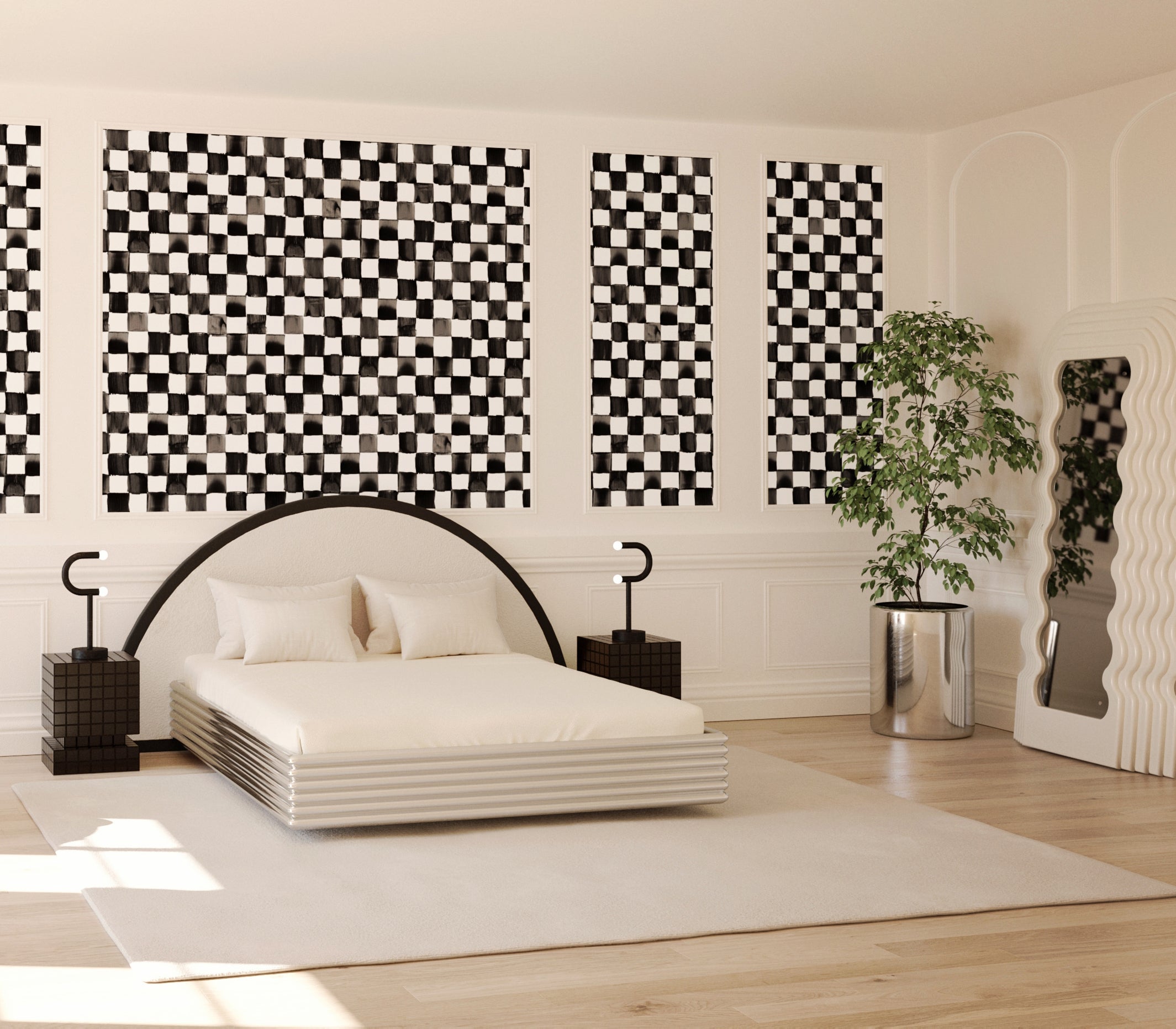 Quadrata© Wallpaper in Black + White