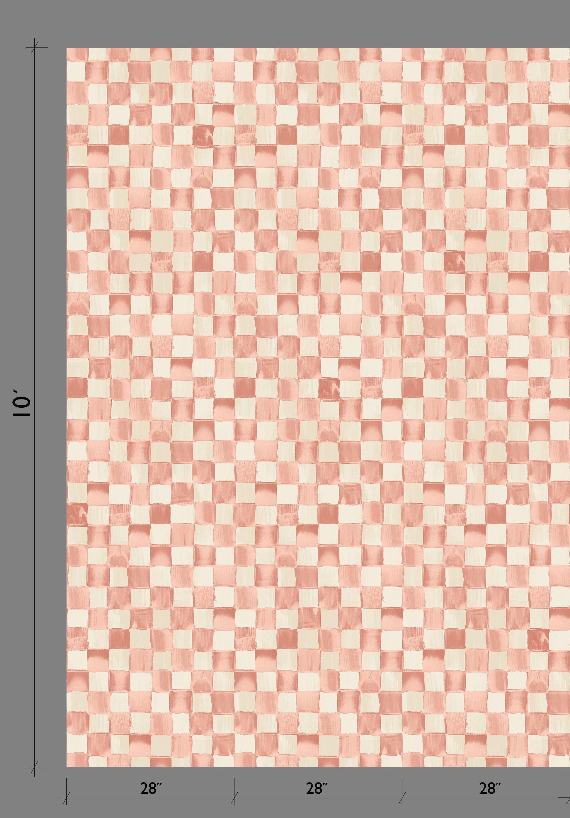 Quadrata© Wallpaper in Peachy