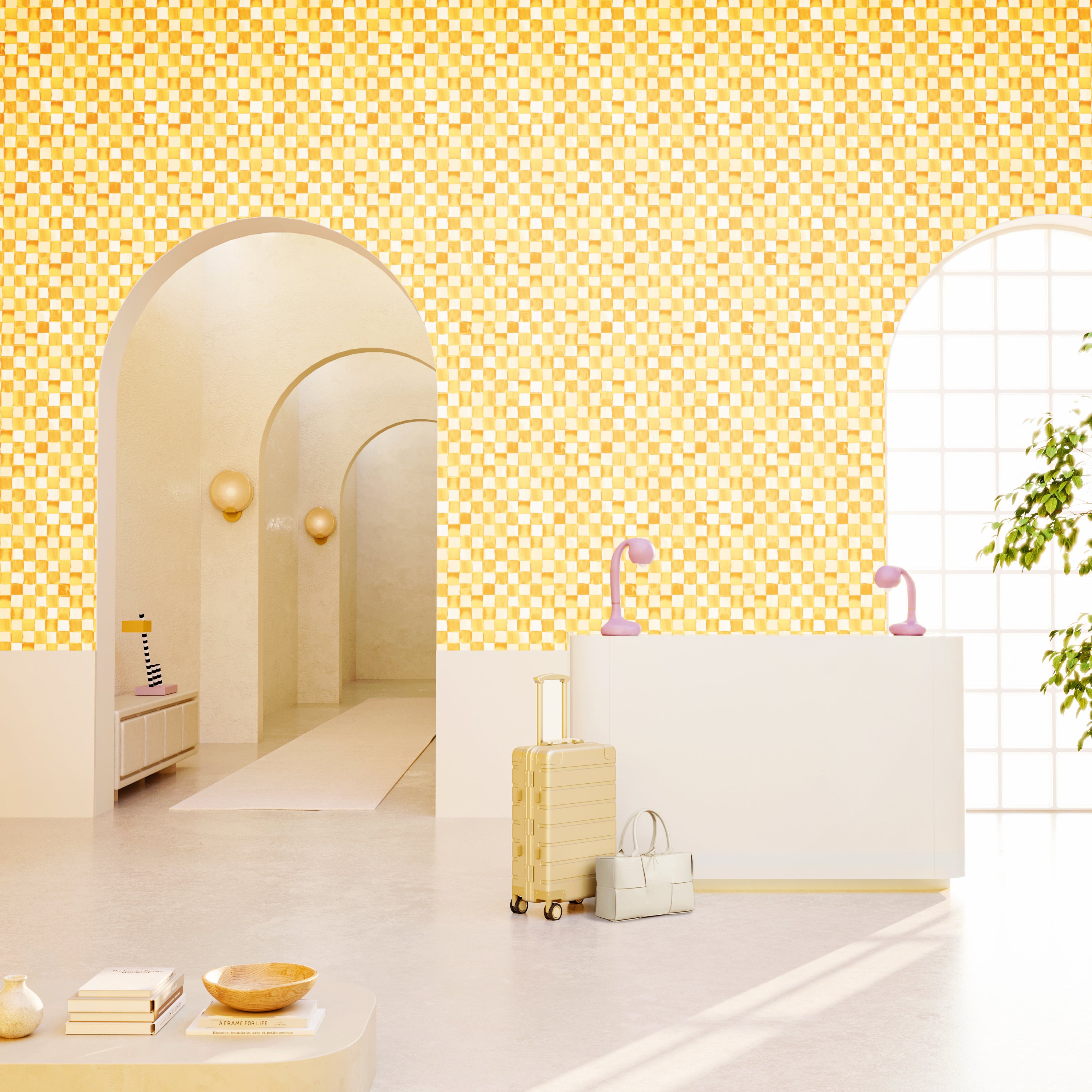 Quadrata© Wallpaper in Sunkist